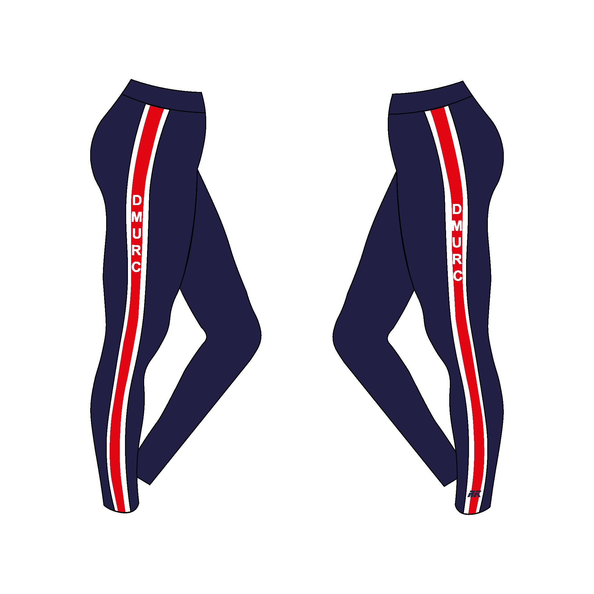 IN STOCK De Montfort University BC Patterned Striped Leggings