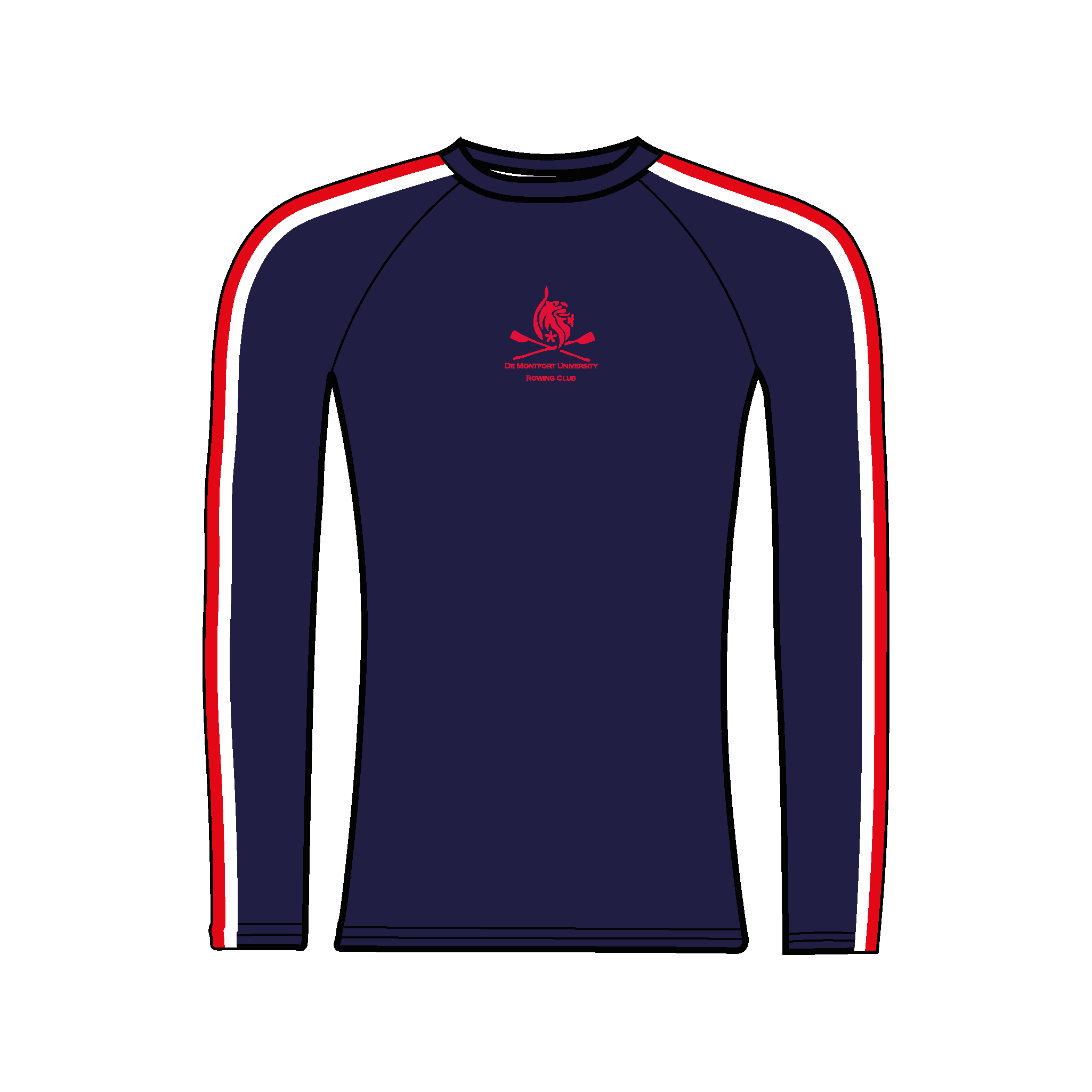 IN STOCK De Montfort University BC Navy Long Sleeve Baselayer