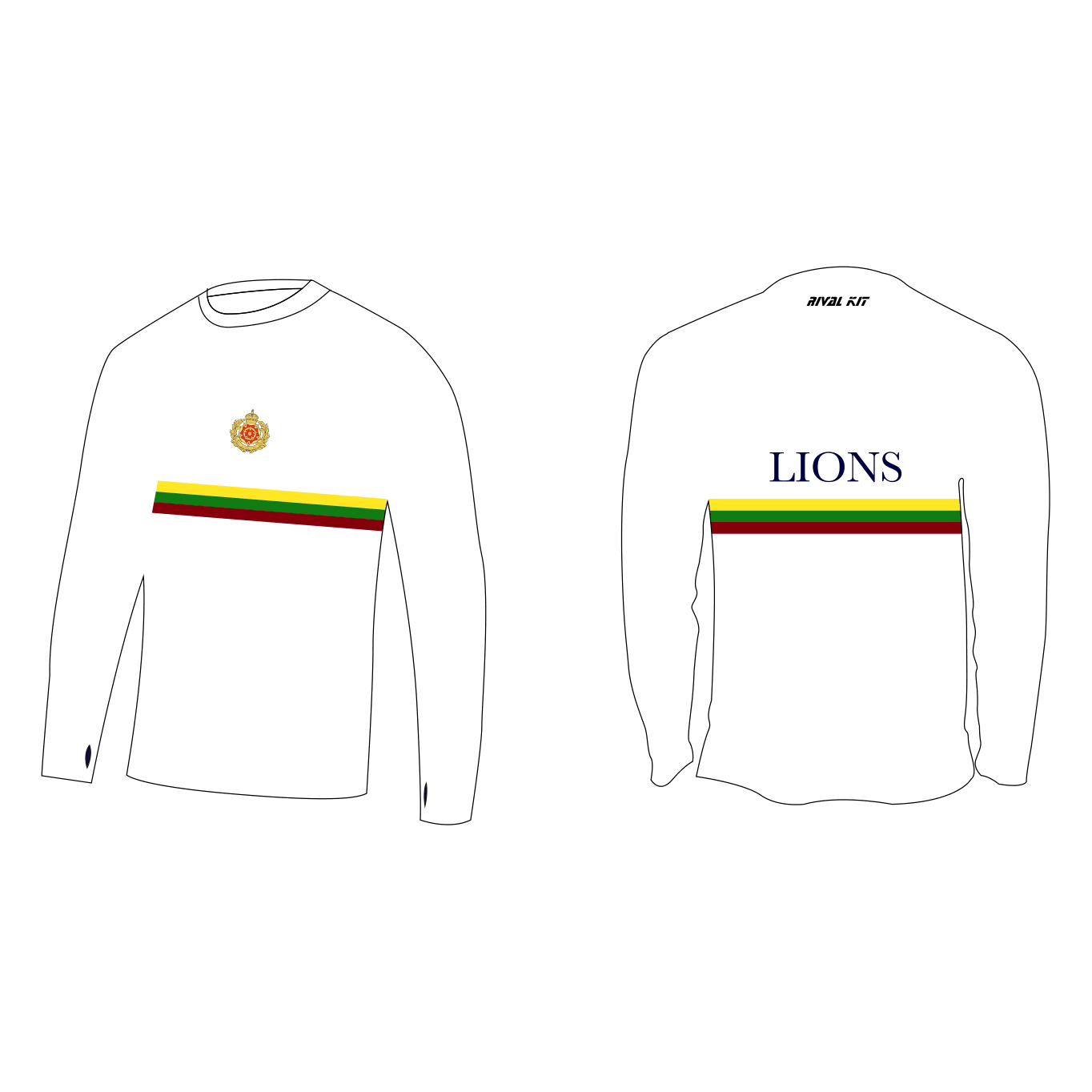 1 Lancs RC Bespoke Long Sleeve Gym T-Shirt