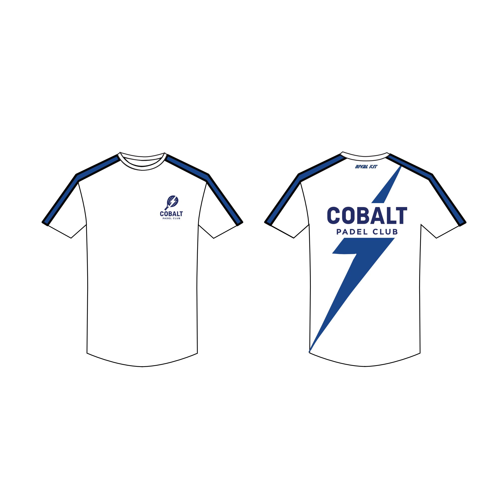 Cobalt paddle Short sleeve blue lightning 201 gym t
