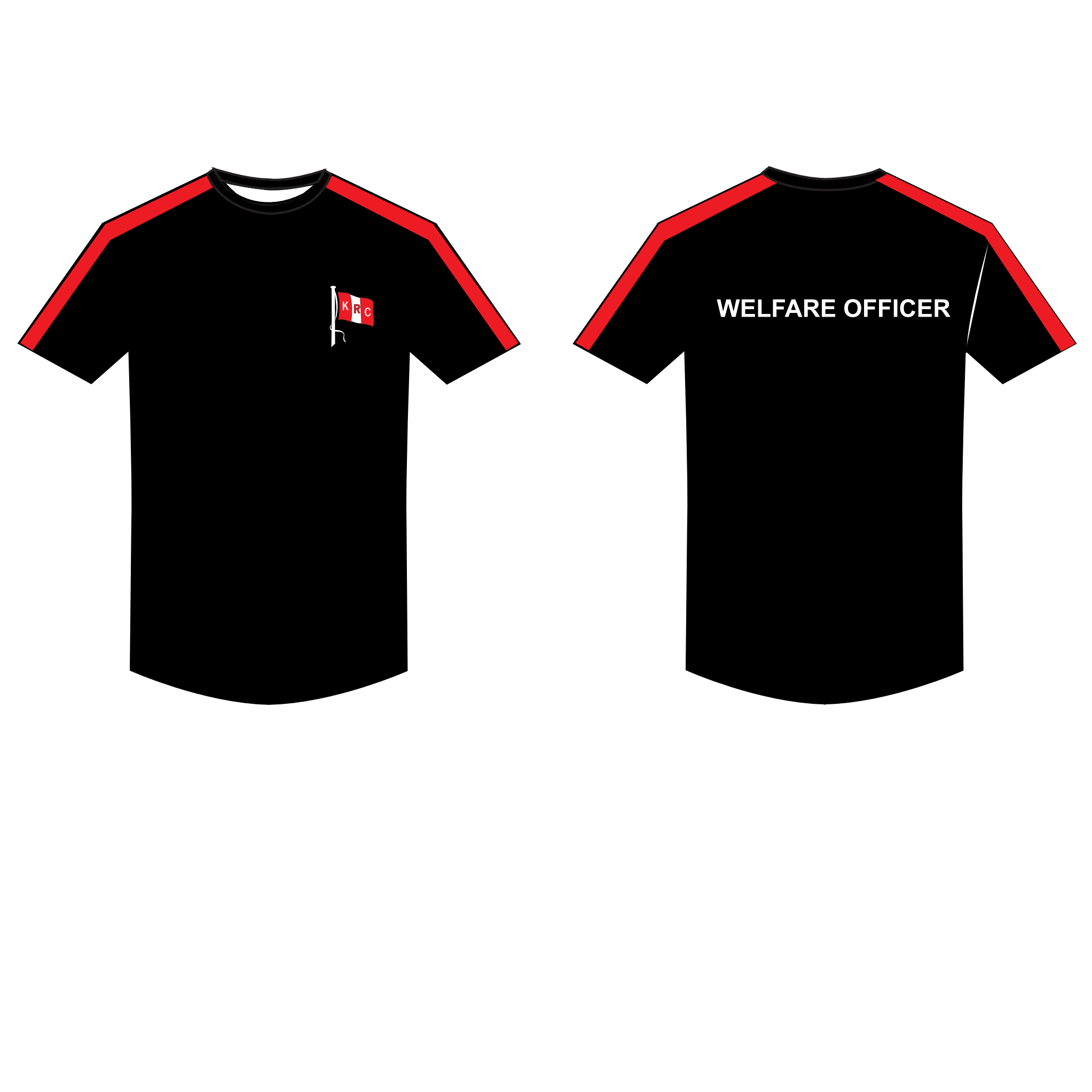 Kingston rowing club Short Sleeve committee Gym T-Shirt BLACK