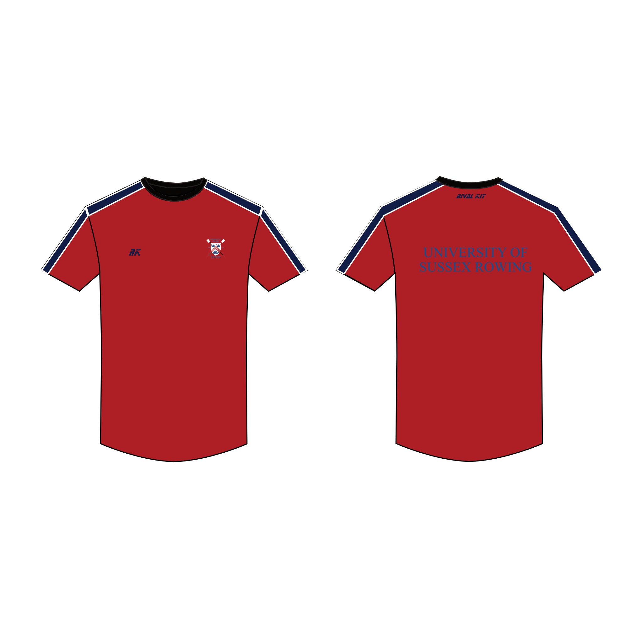 Sussex University Boat Club Short Sleeve Gym T-Shirt