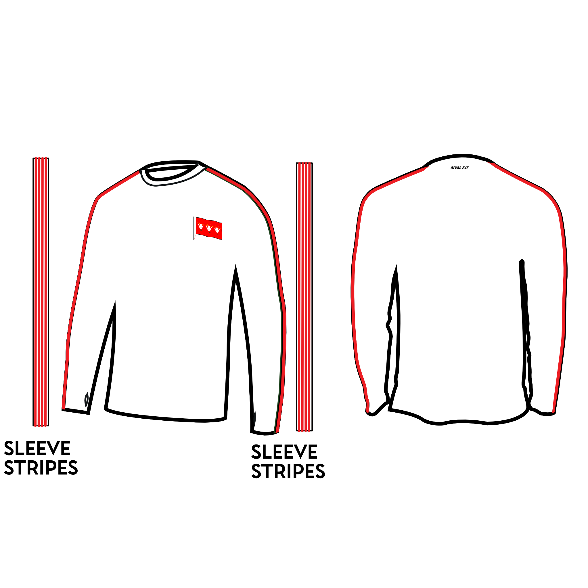 Magdalen College Boat Club Oxford Long Sleeve Gym T-Shirt