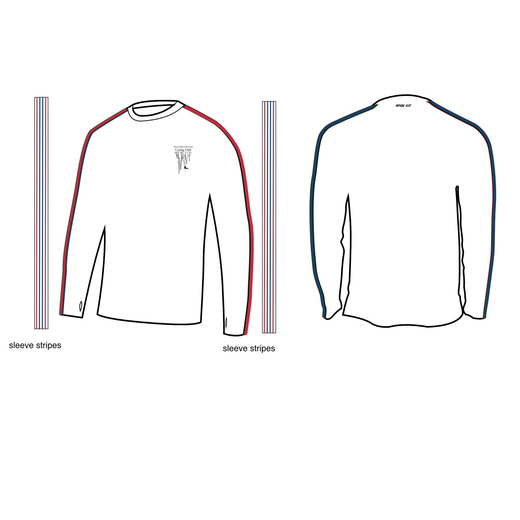 Newcastle Caving Long Sleeve Gym T-Shirt