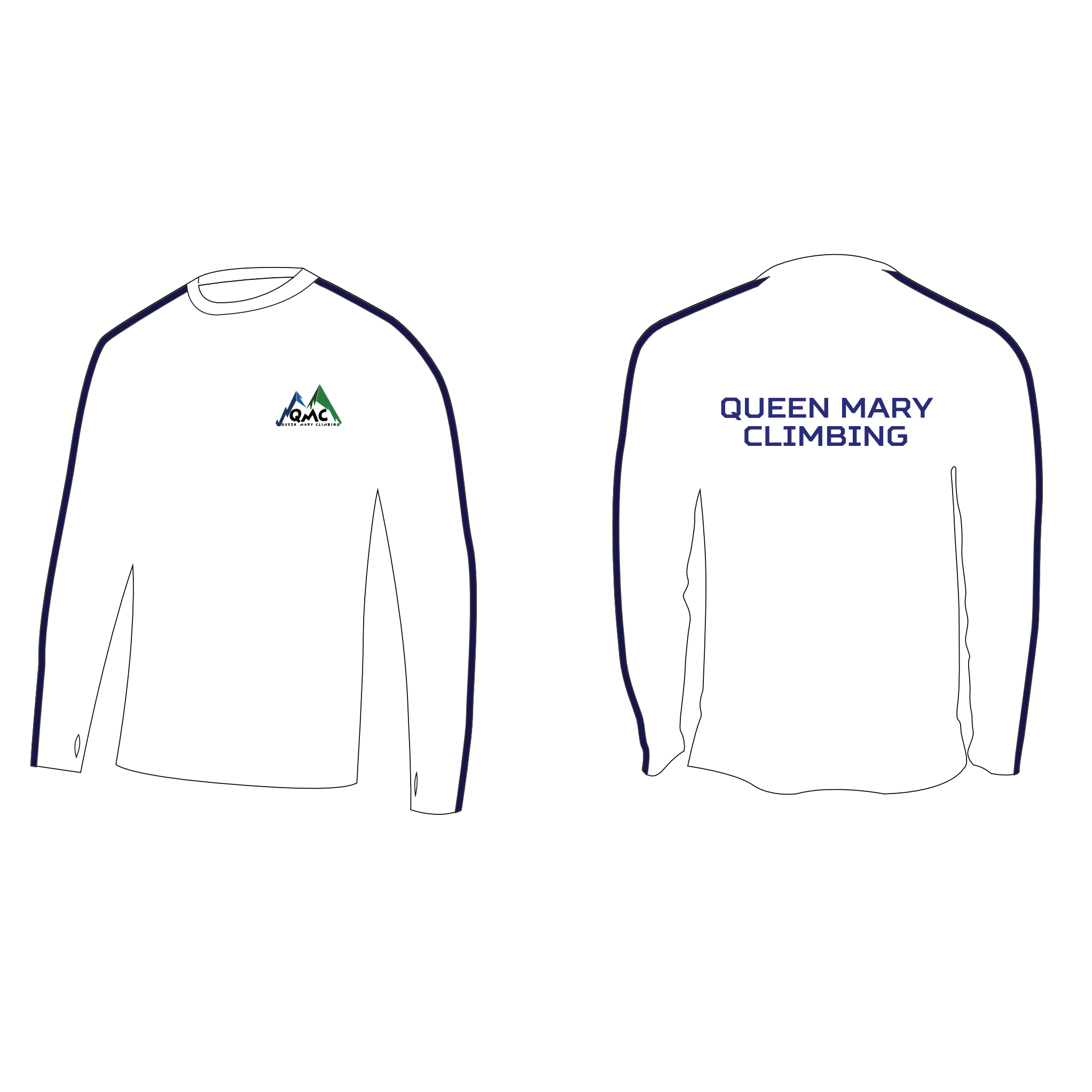 Queen Mary Climbing Long Sleeve Gym T-Shirt