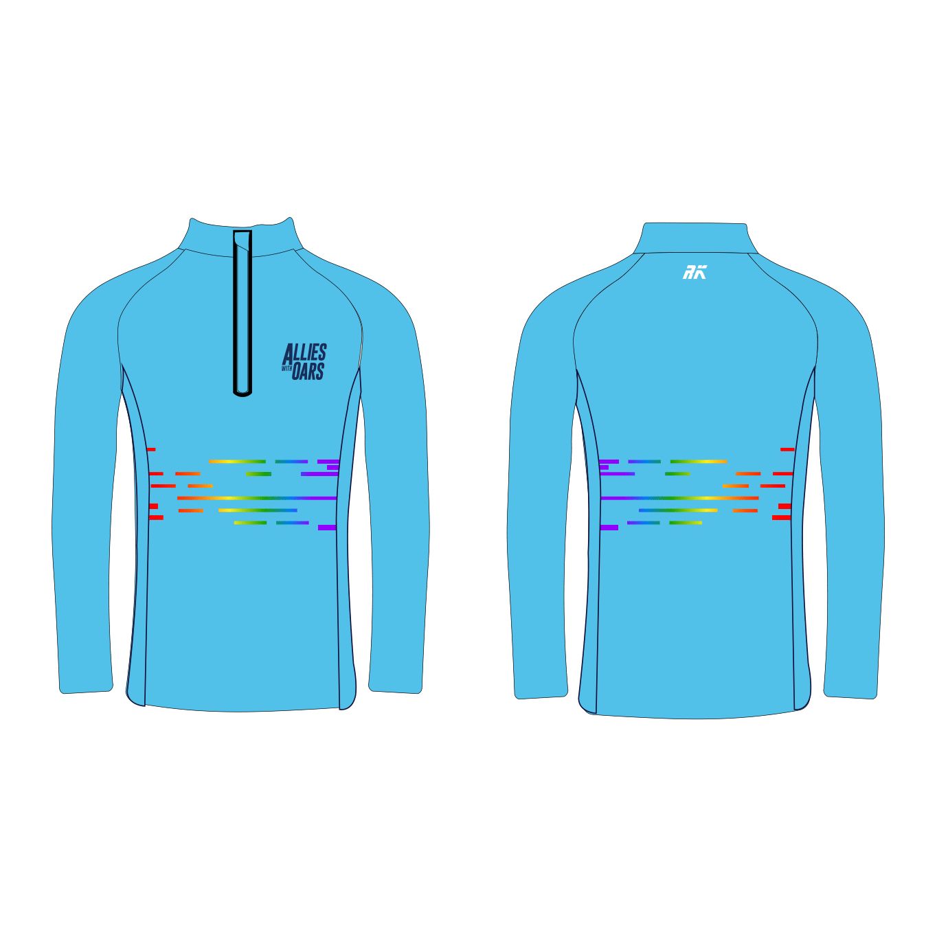 Allies with Oars Performance Q-Zip
