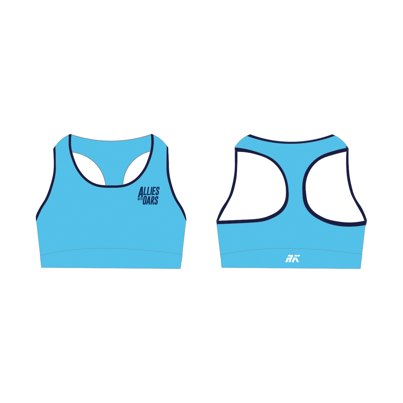 Allies with Oars Racerback Sports Bra