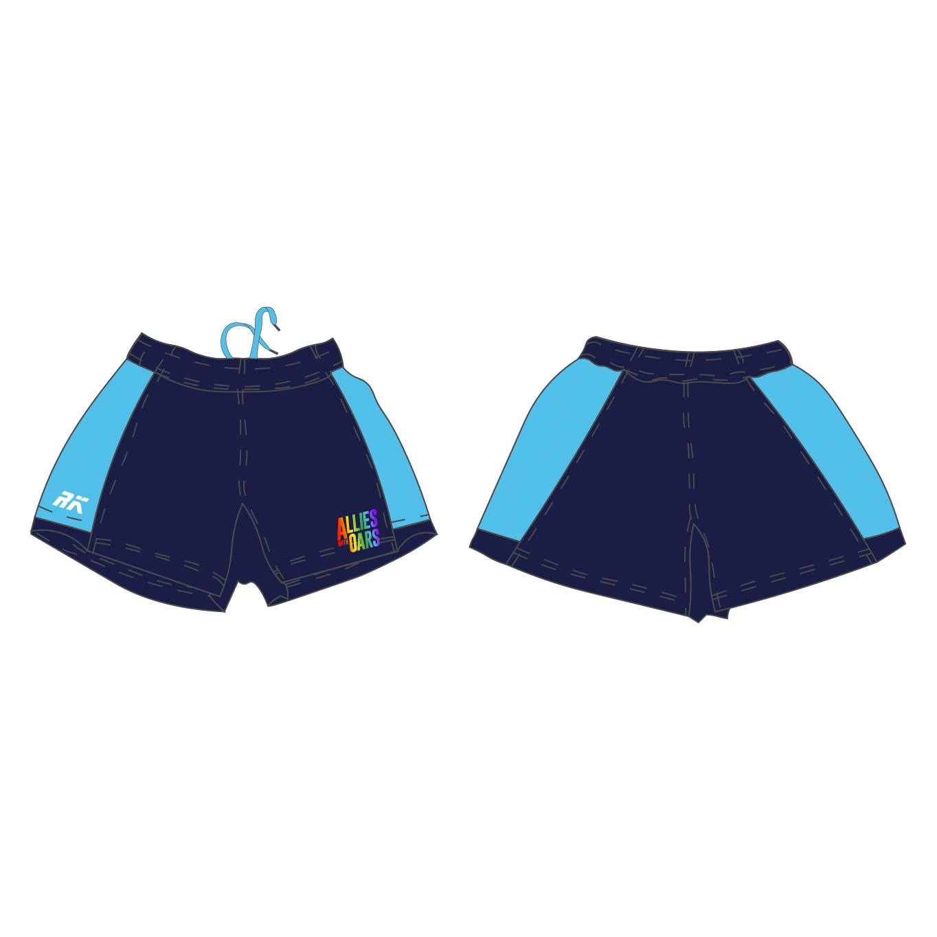 Allies with Oars Rugby Shorts