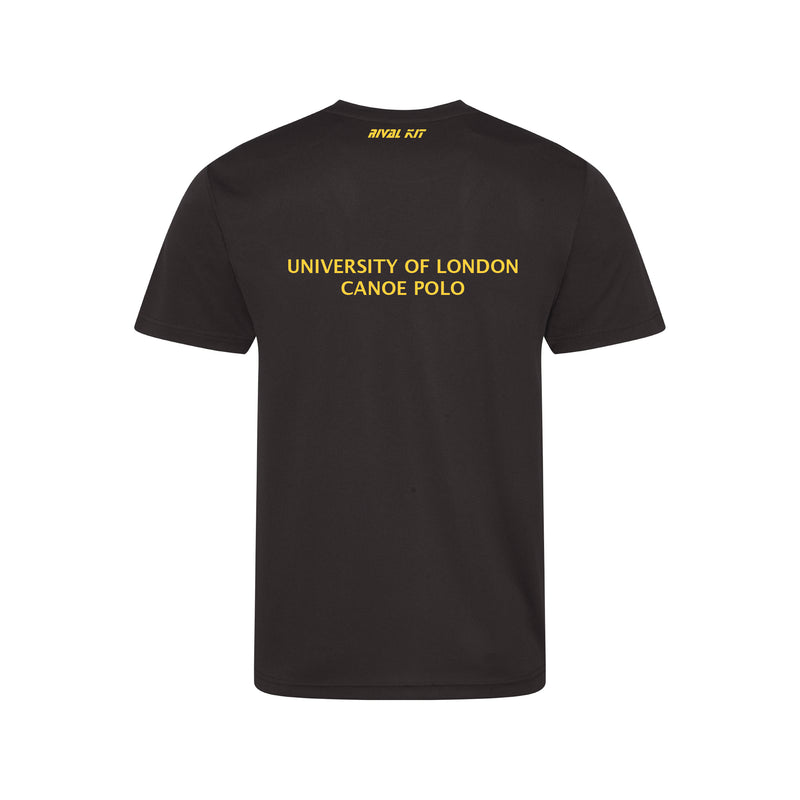 University of London Canoe Polo Black Gym T-shirt