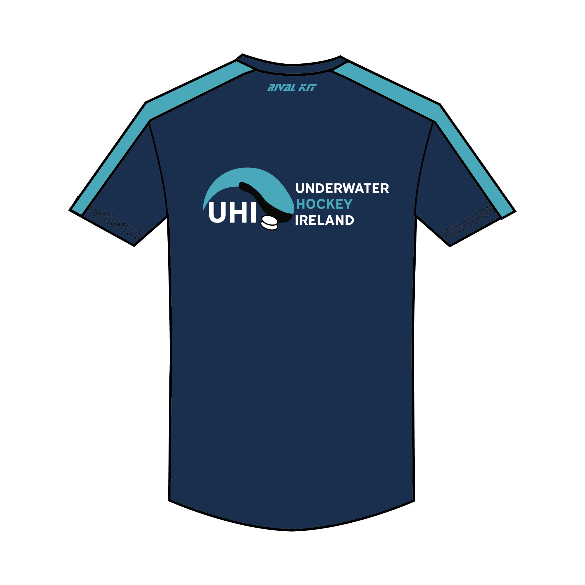 Underwater Hockey Ireland Bespoke Gym T-Shirt 3