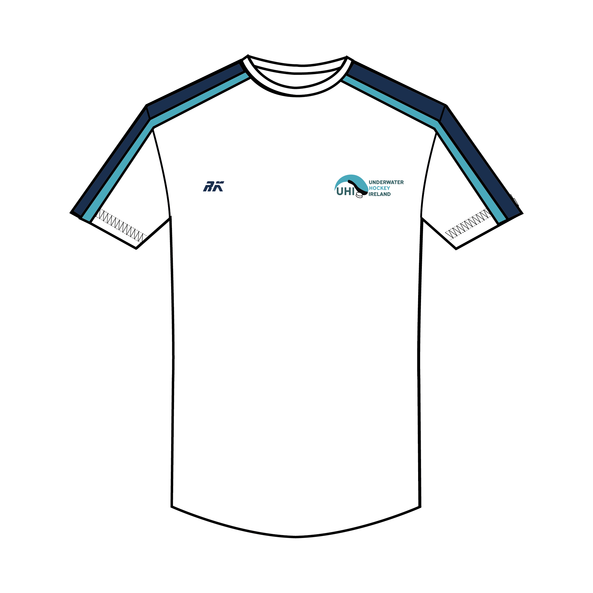 Underwater Hockey Ireland Bespoke Gym T-Shirt