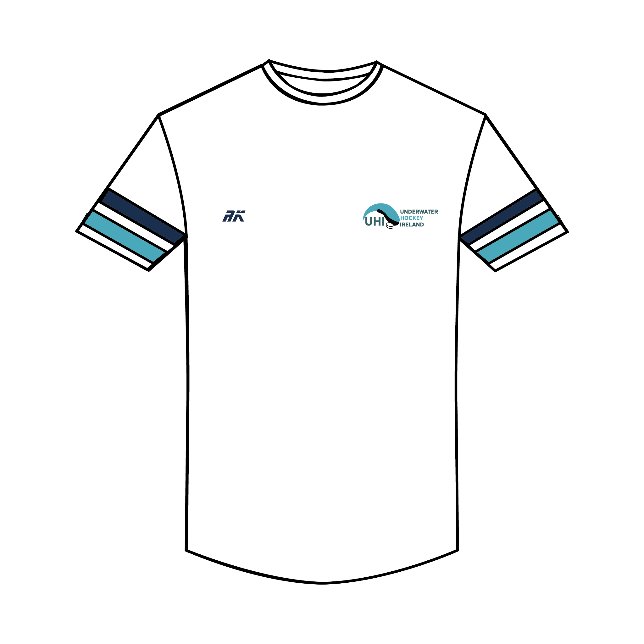 Underwater Hockey Ireland Bespoke Gym T-Shirt 2
