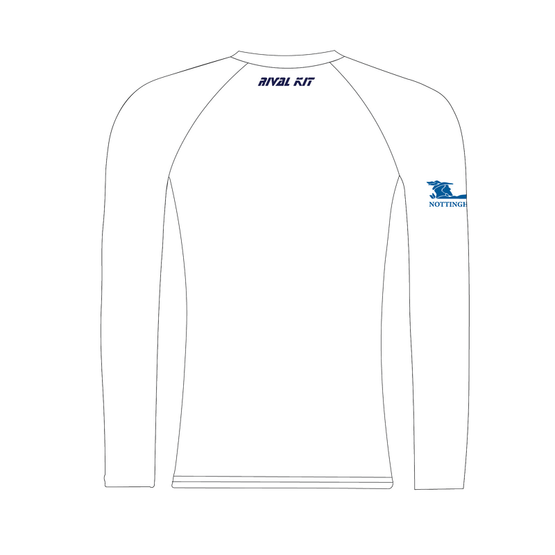 Nottingham Rowing Club Juniors White Long Sleeve Base Layer