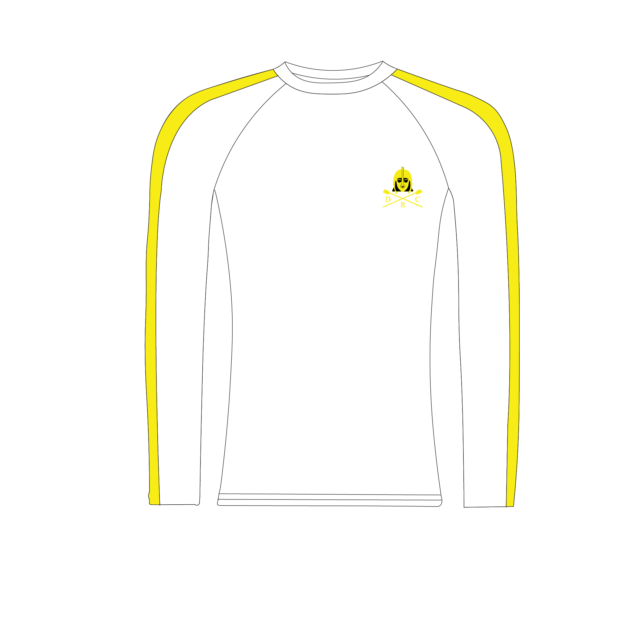 Deben Rowing Club Long Sleeve White Baselayer