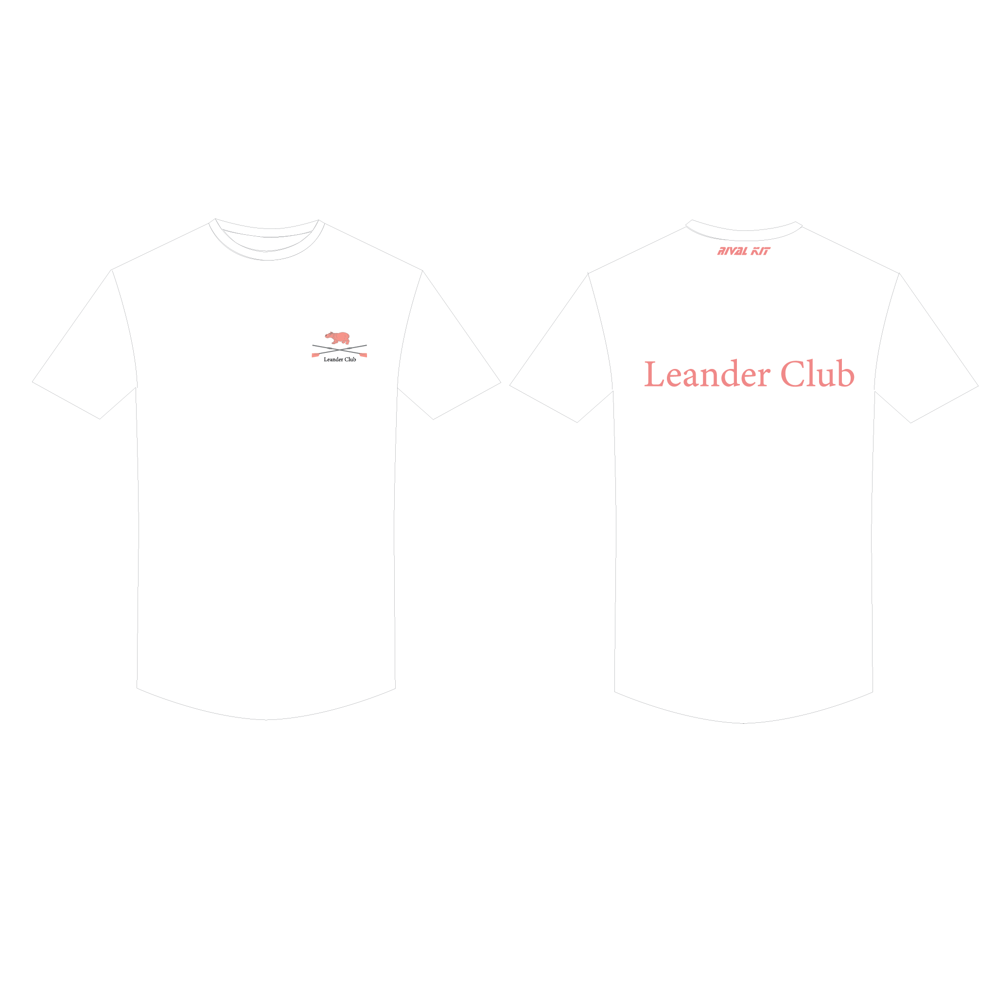 Leander Club Men's Squad White Casual T-Shirt