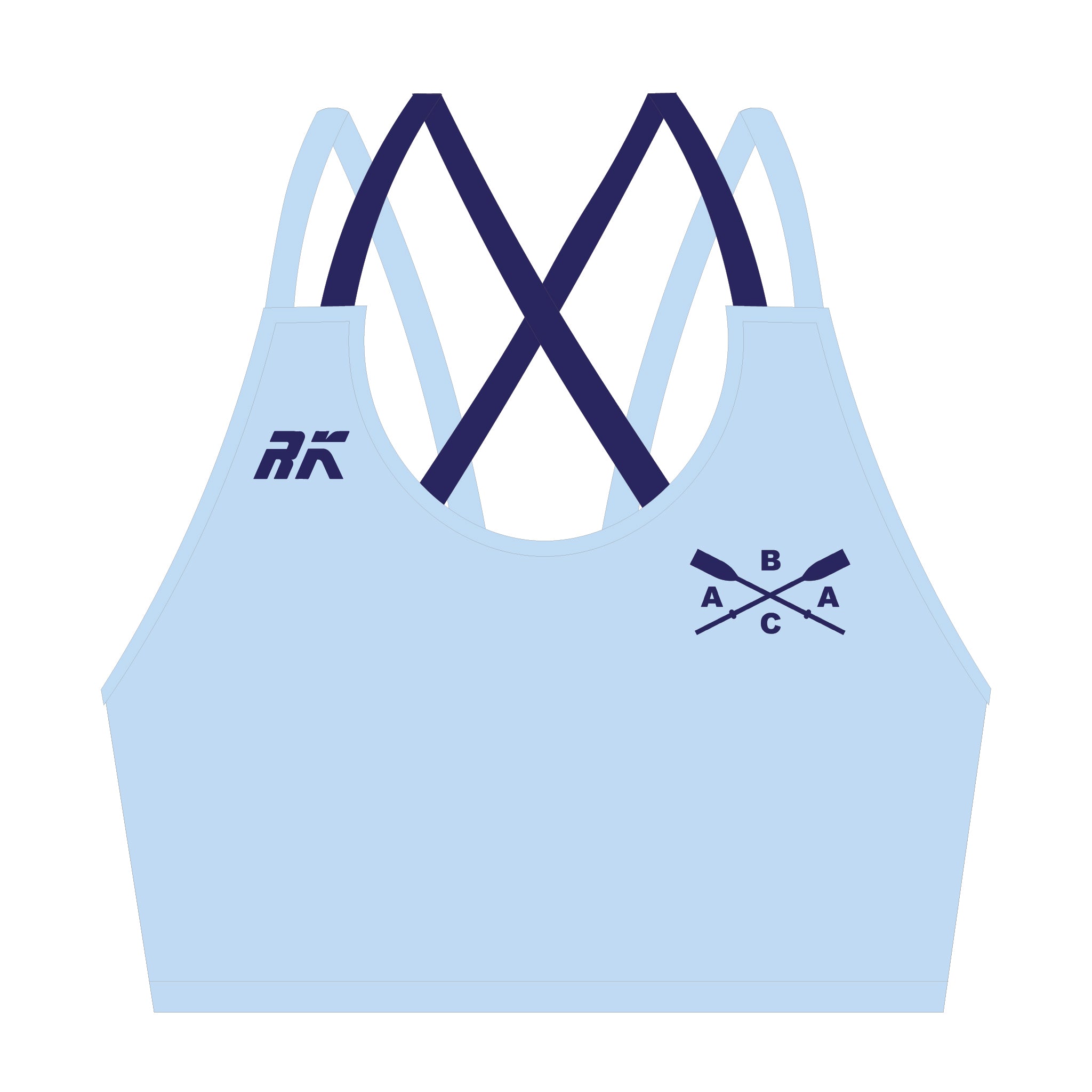 Bideford Blues Amateur Athletic Club Strappy Sports Bra