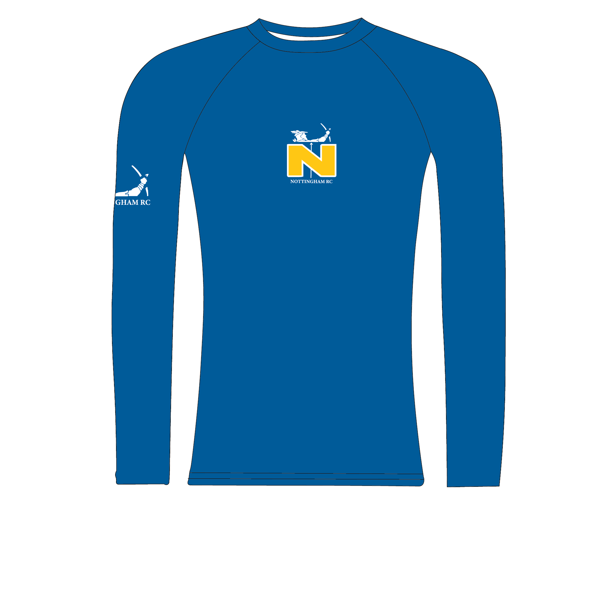 Nottingham Rowing Club Juniors Blue Long Sleeve Base Layer