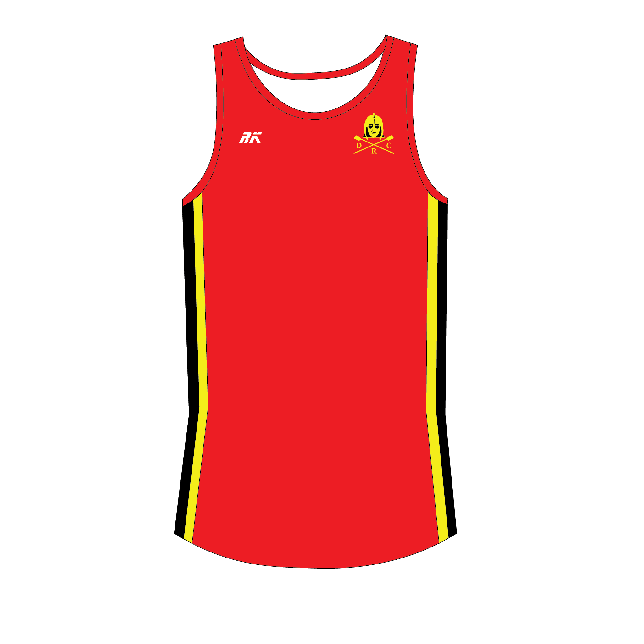 Deben Rowing Club Gym Vest RED