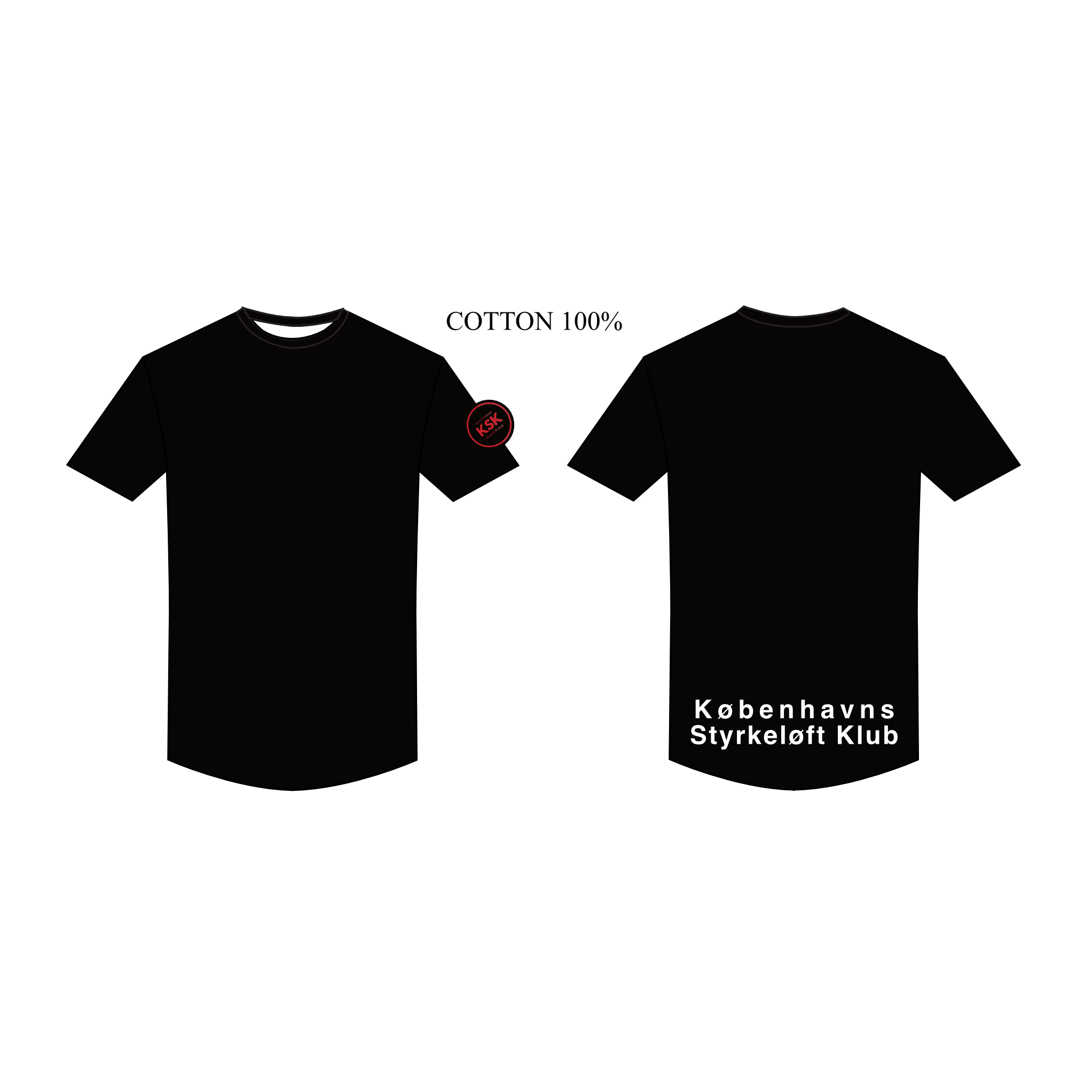 KSK Cotton T shirt BLACK