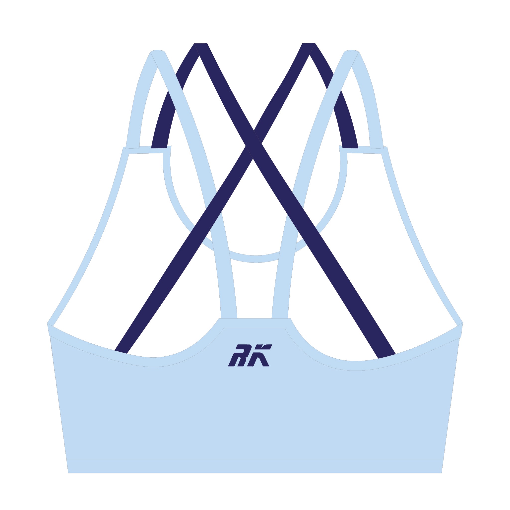 Bideford Blues Amateur Athletic Club Strappy Sports Bra