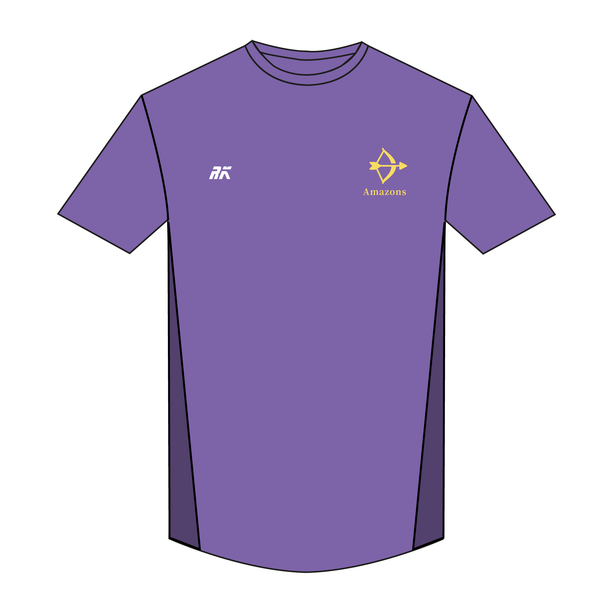 Jesus College Amazons Bespoke Short Sleeve Gym T-Shirt
