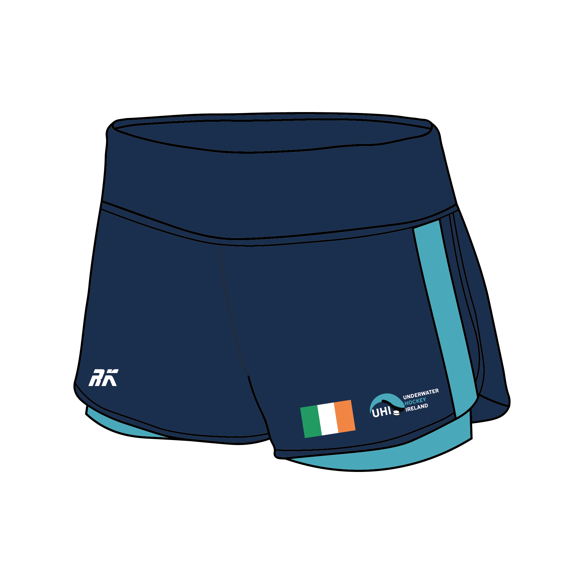 Underwater Hockey Ireland Female Gym Shorts
