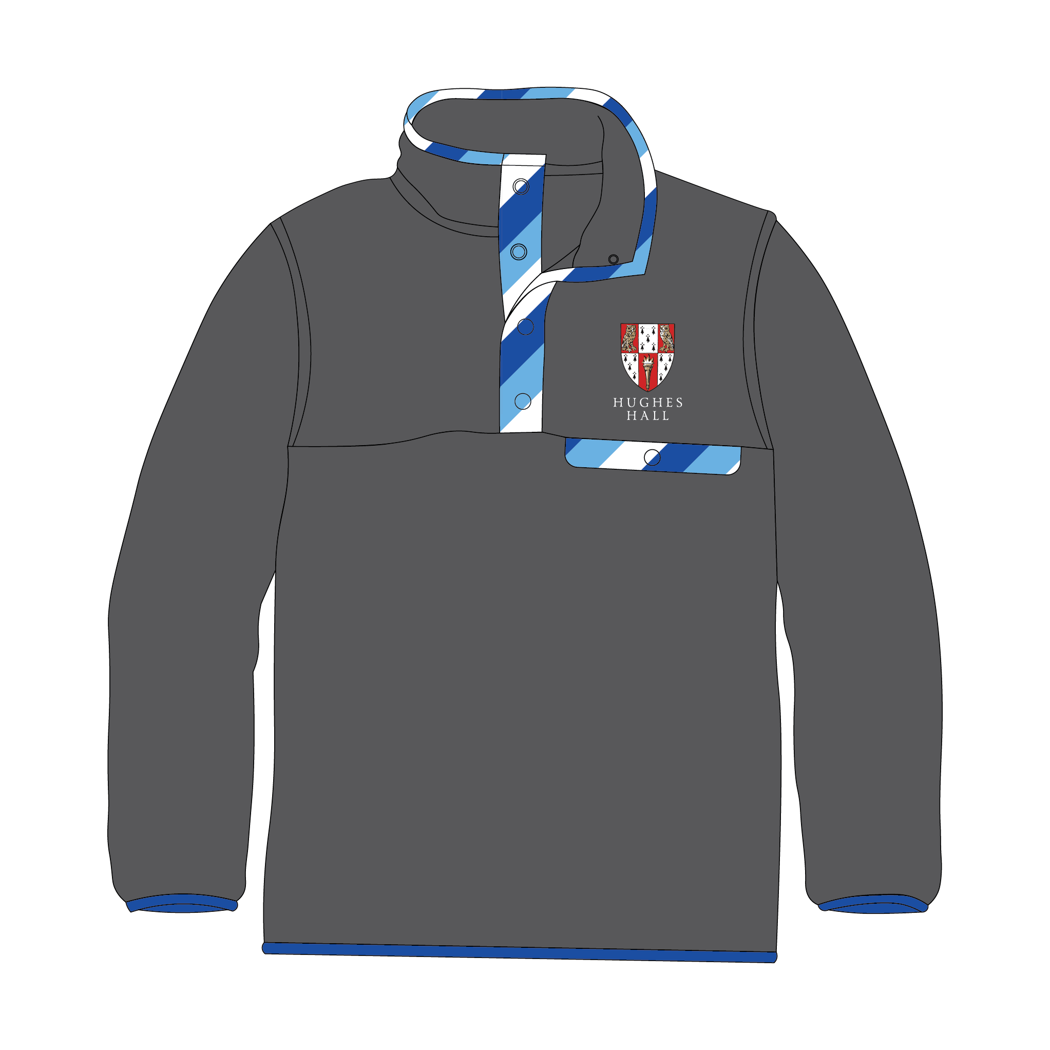 Hughes Hall College Cambridge Pocket Fleece