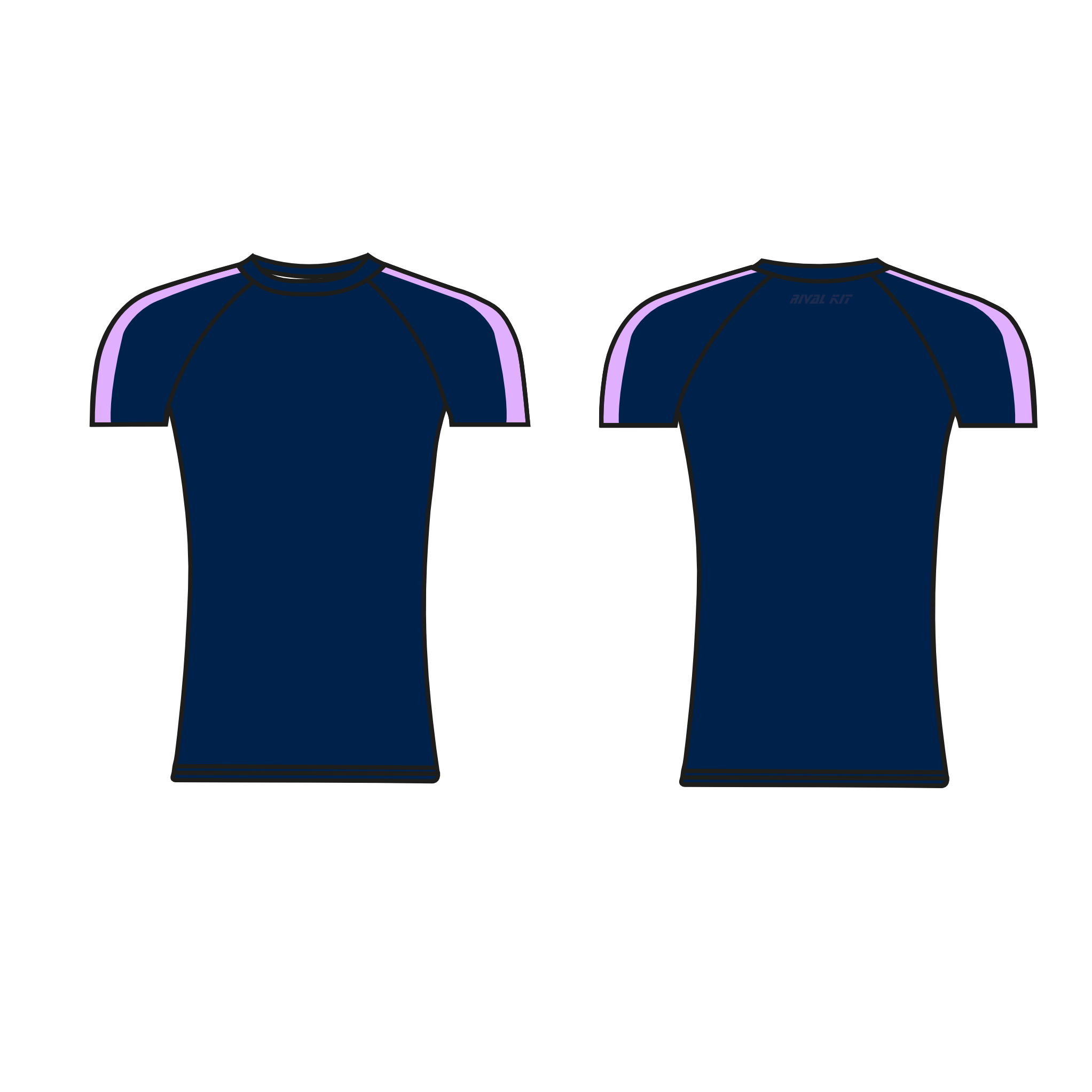 Rival Purple Stripe Short Sleeve Base-Layer