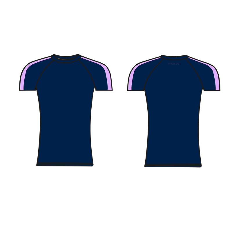 Rival Purple Stripe Short Sleeve Base-Layer