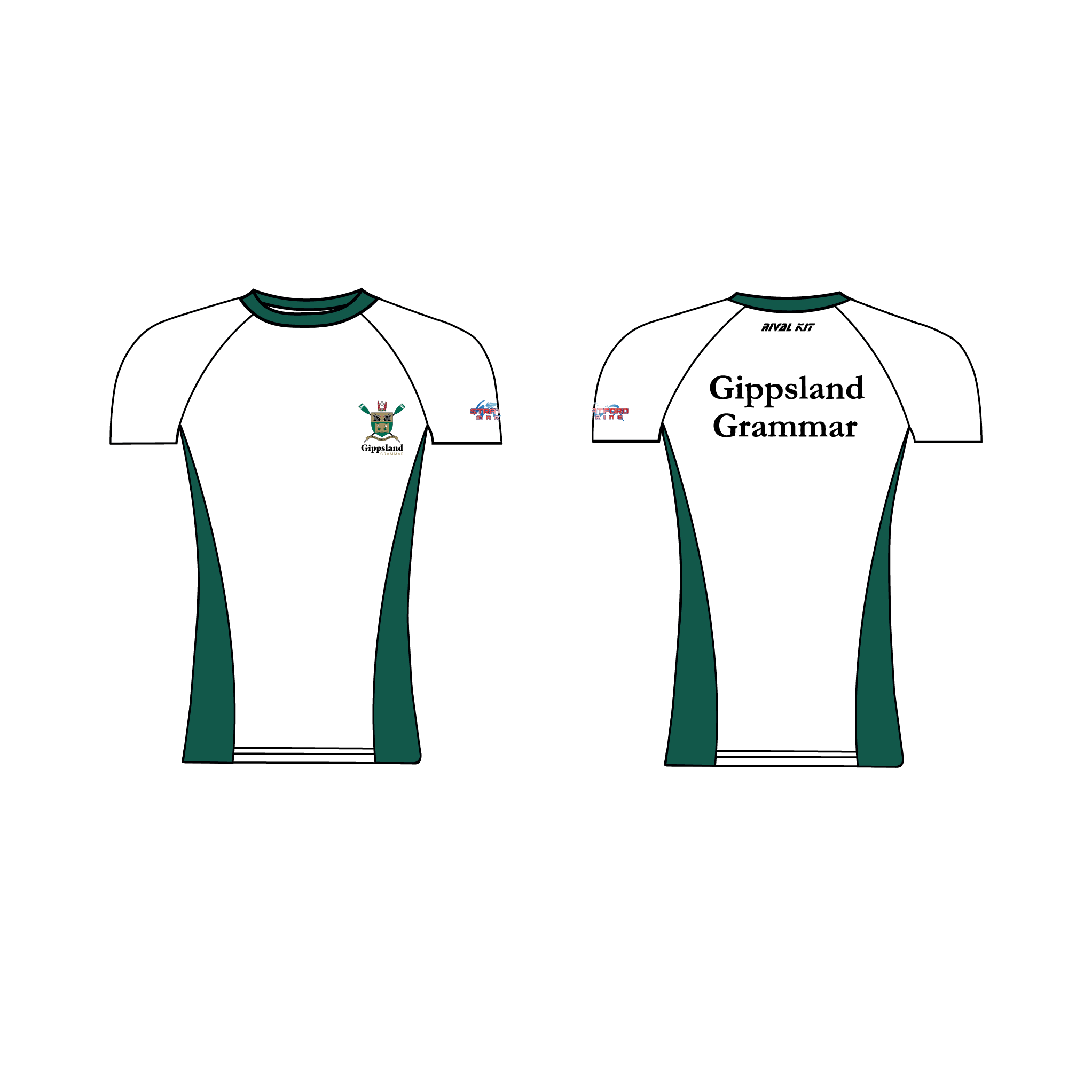 Gippsland Grammar  Rowing Short Sleeve Base-Layer