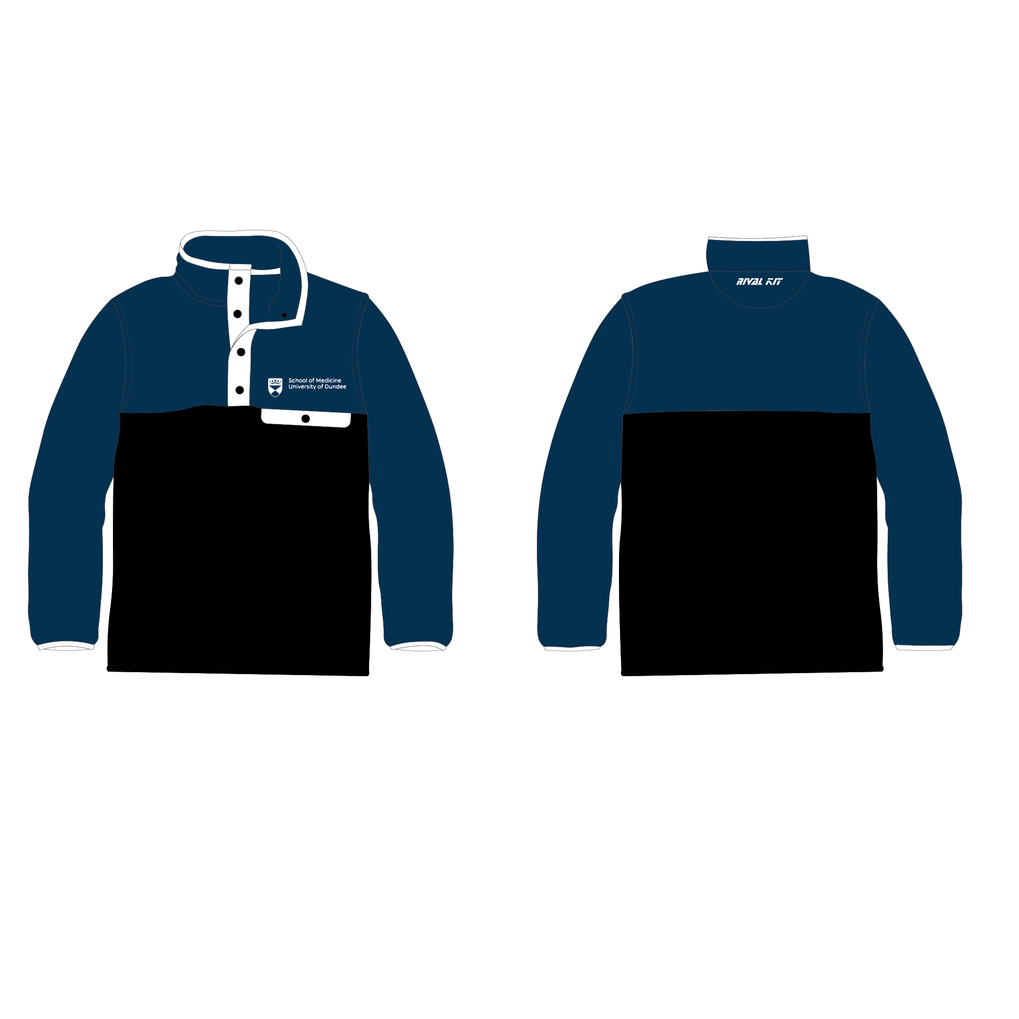 University of Dundee Medical School Year Club26 Blue Pocket Fleece