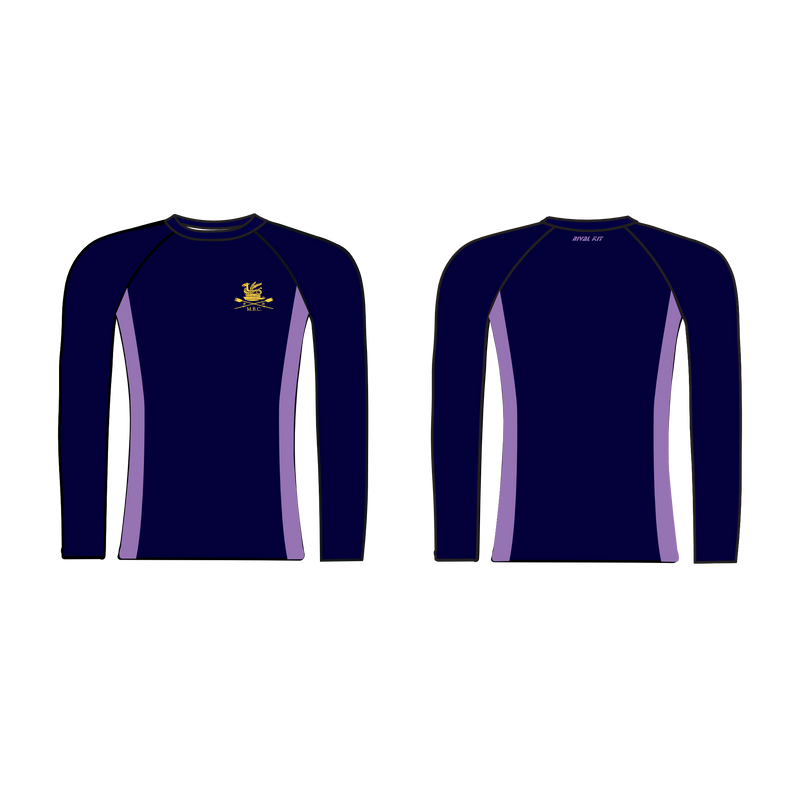 Magdalene College Boat Club Navy Long Sleeve Baselayer