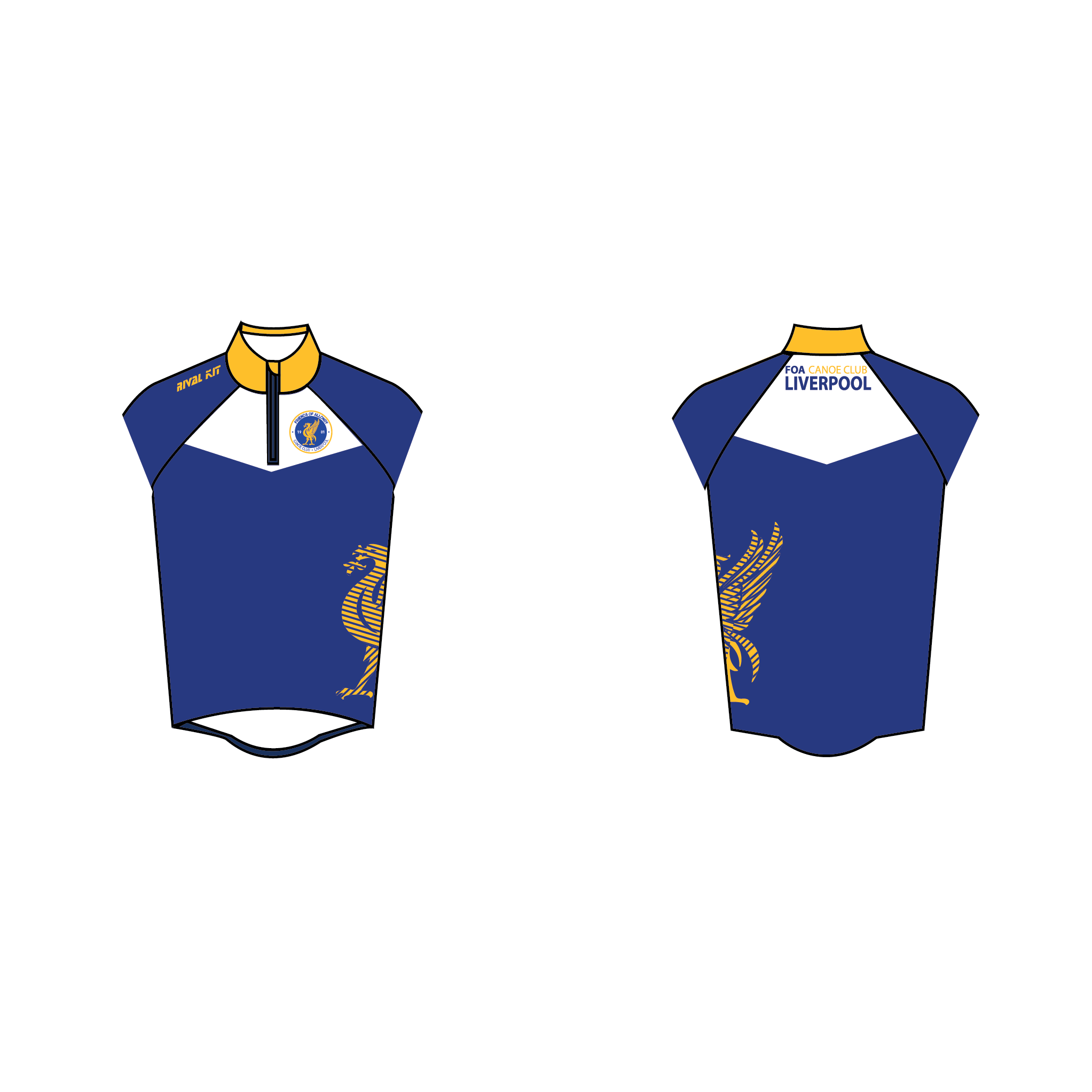 Friends of Allonby Canoe Club Liverpool On-Water gilet