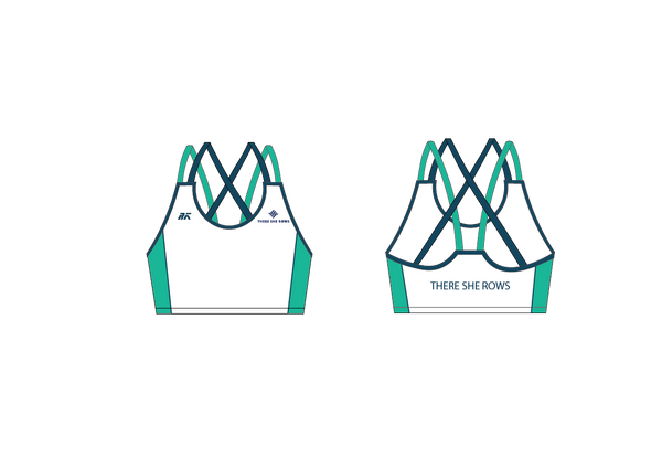 There She Rows Strappy Sports Bra