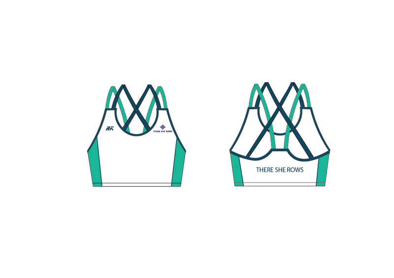 There She Rows Strappy Sports Bra