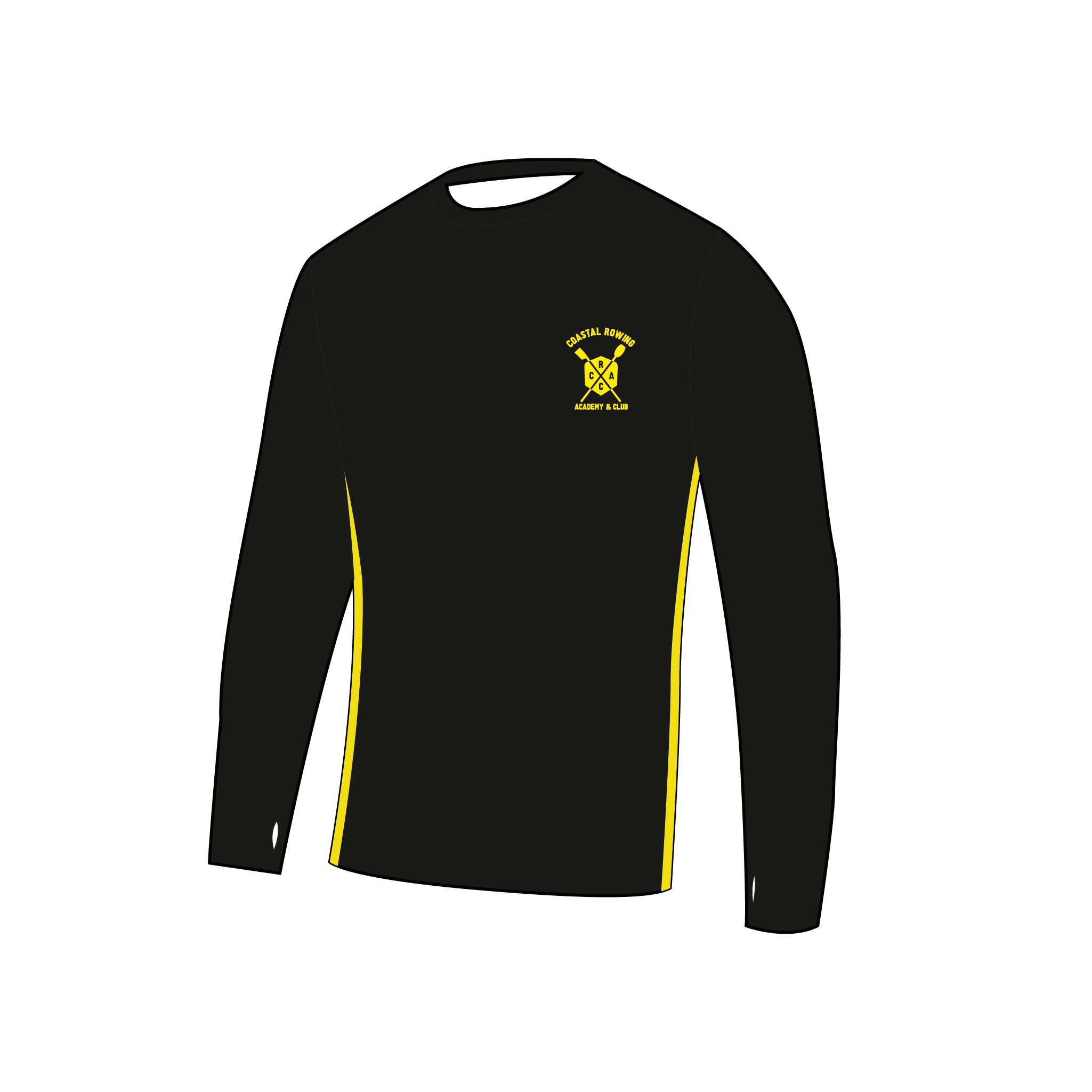 Coastal Rowing Academy Bespoke Long Sleeve Gym T-Shirt - 1