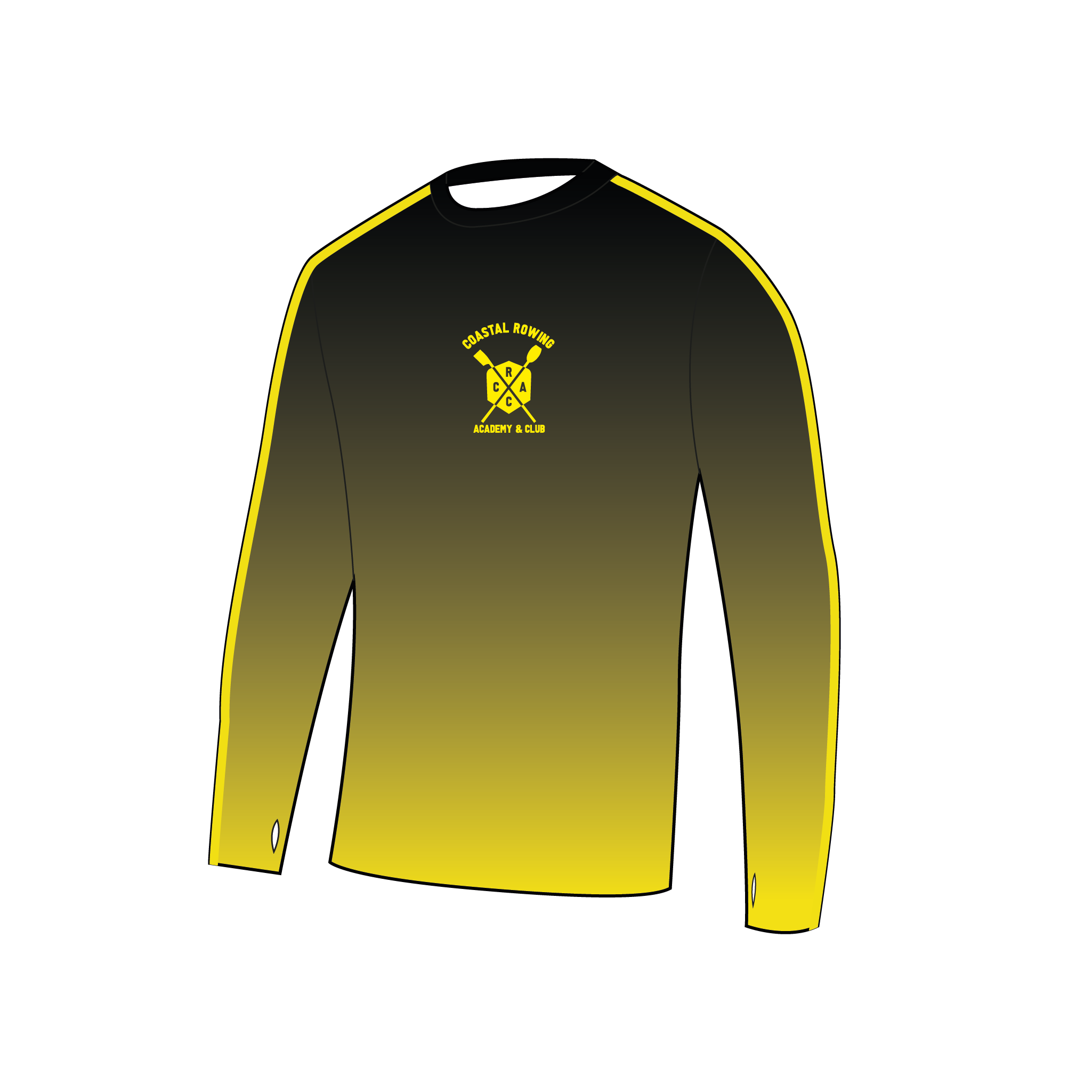 Coastal Rowing Academy Bespoke Long Sleeve Gym T-Shirt - 2