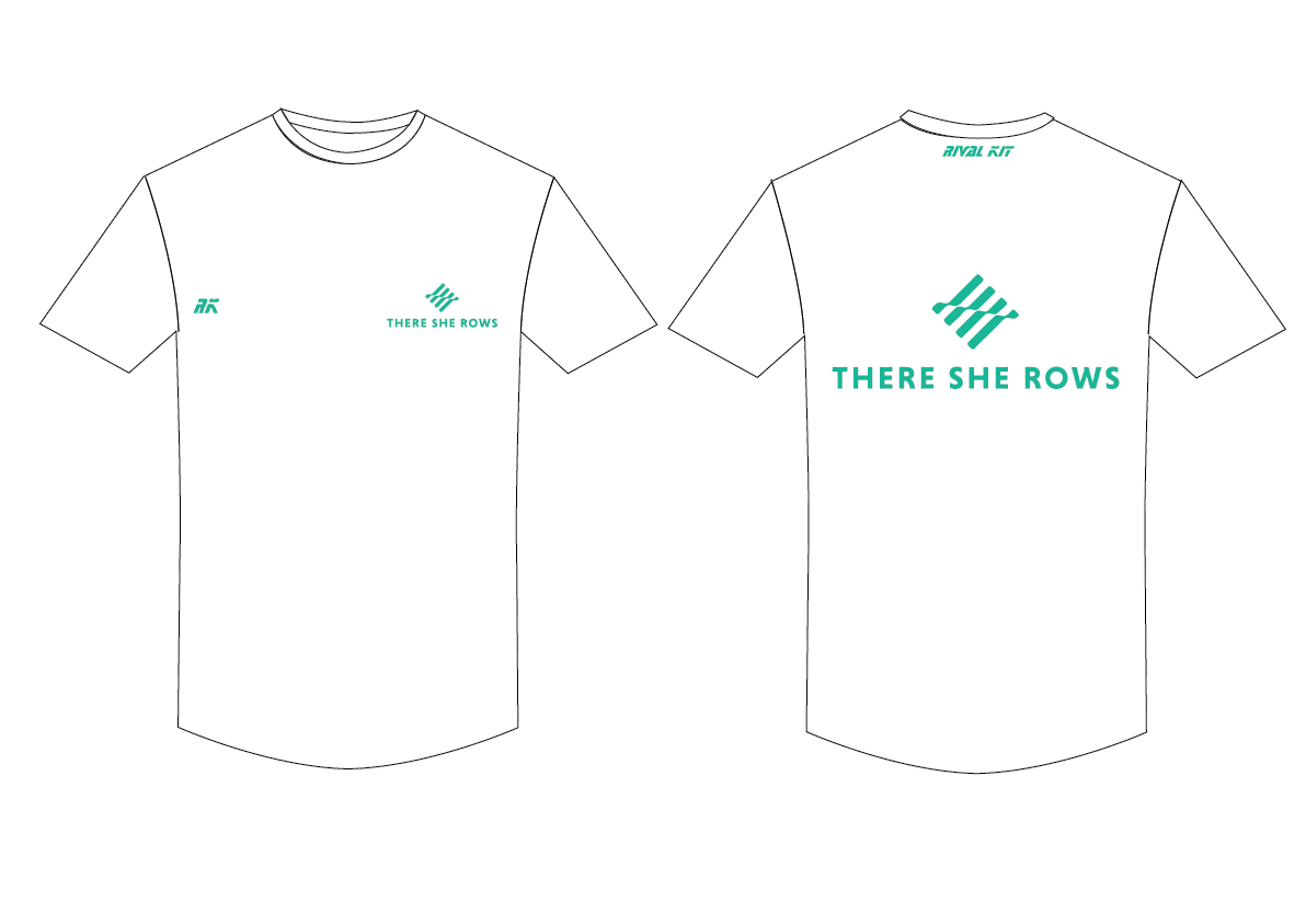 There She Rows Casual White T-Shirt