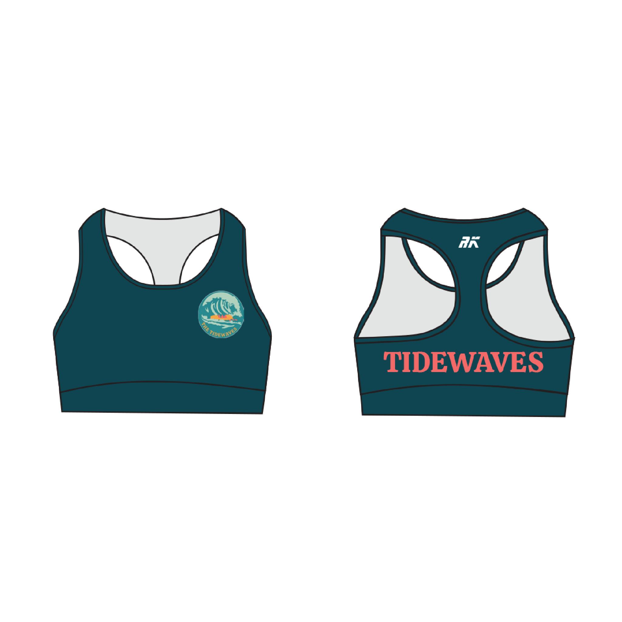 The Tidewaves Sports Bra