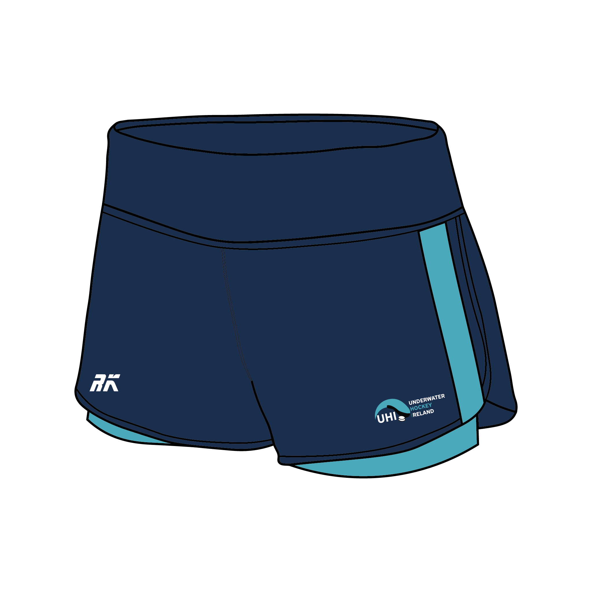 Underwater Hockey Ireland Female Gym Shorts