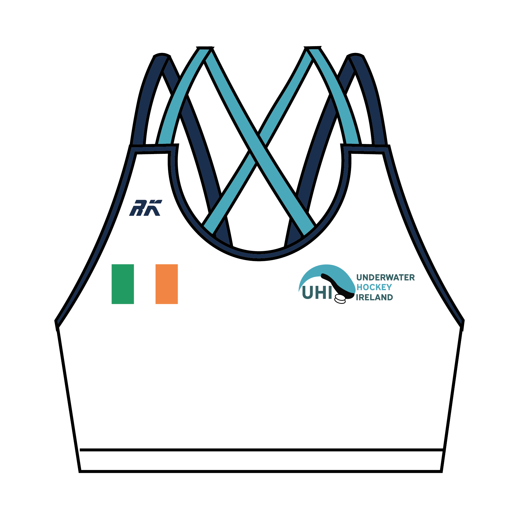 Underwater Hockey Ireland Strappy Sports Bra 2