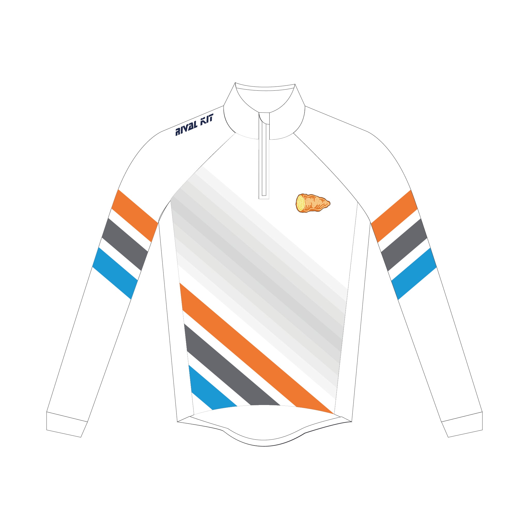YAM SQUAD Stripes Thermal Splash Jacket