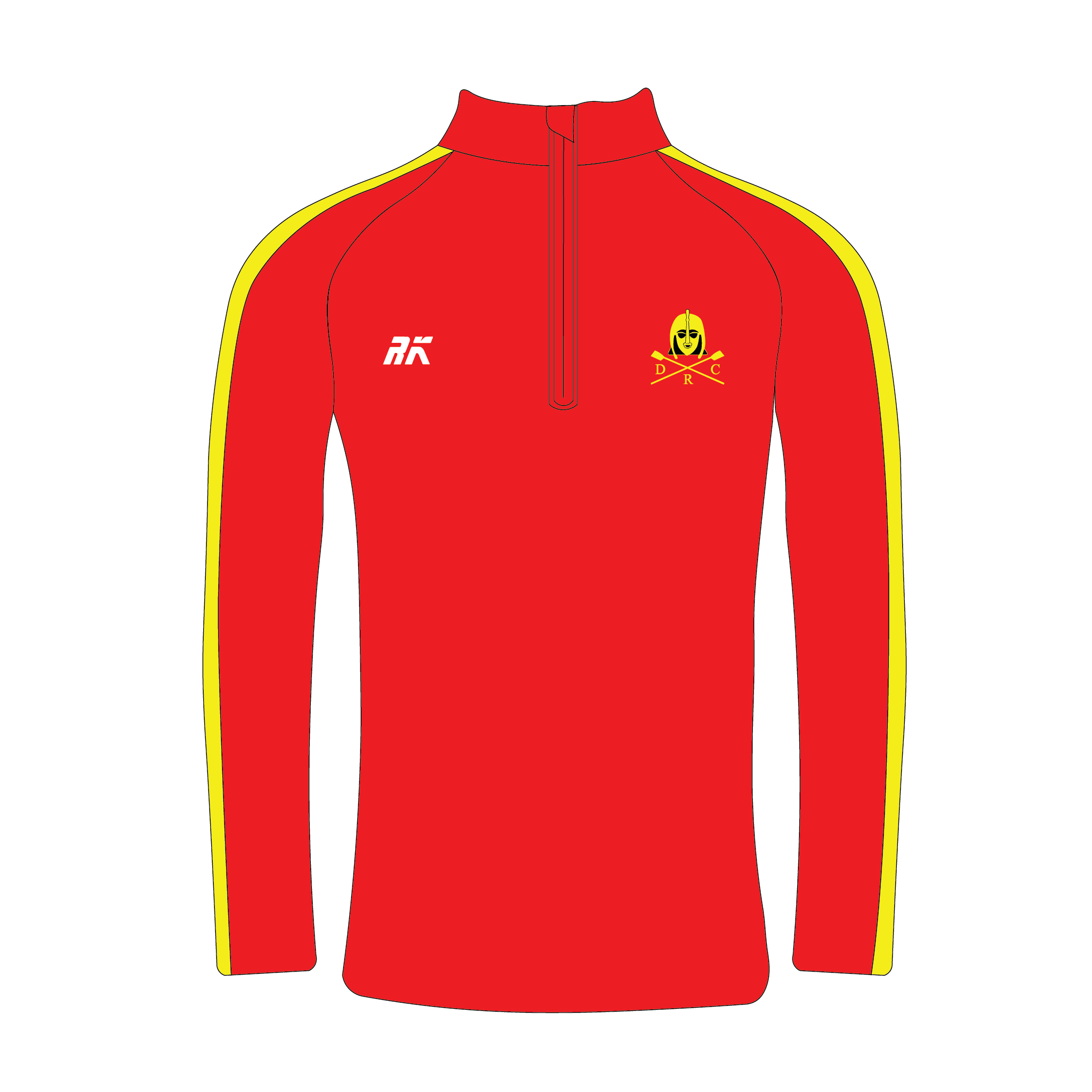 Deben Rowing Club Bespoke Q-Zip RED