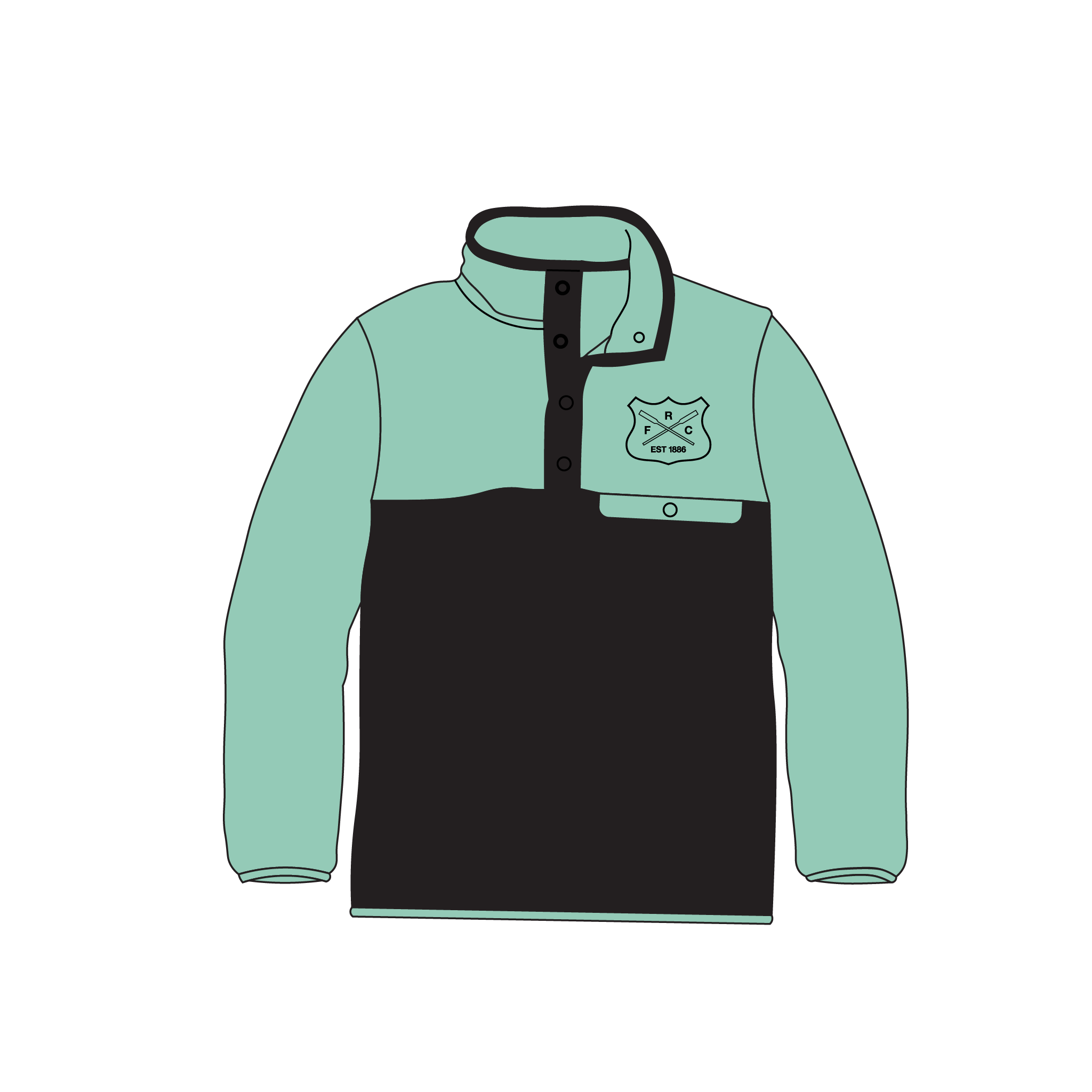Fremantle Rowing Club Pocket Fleece