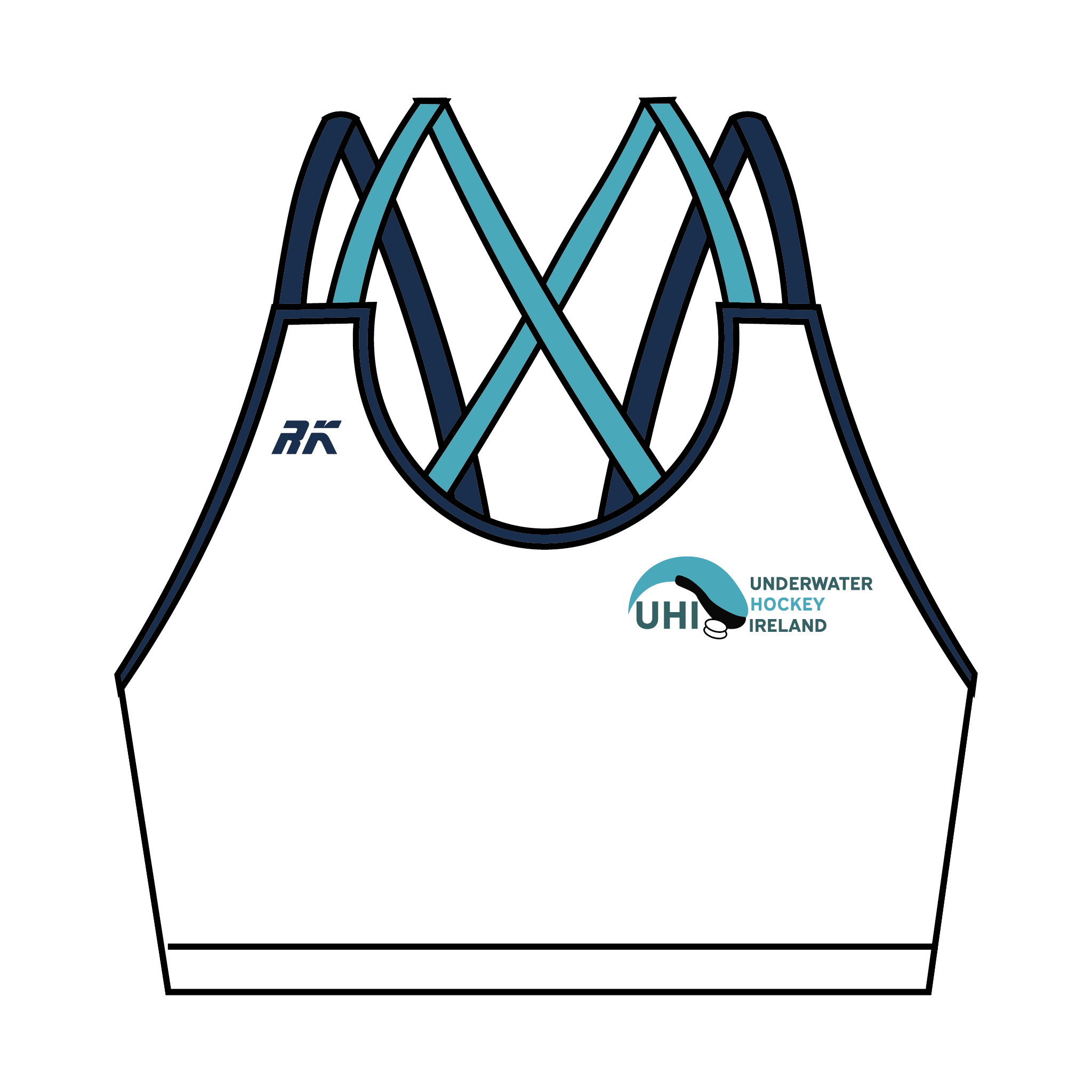 Underwater Hockey Ireland Strappy Sports Bra 2