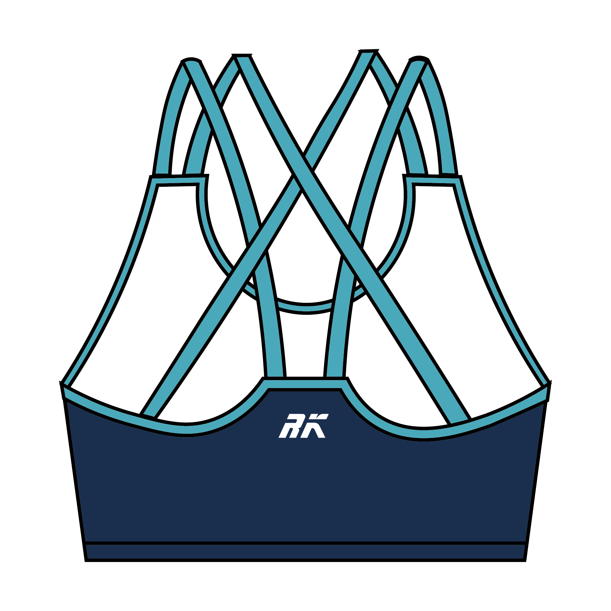 Underwater Hockey Ireland Strappy Sports Bra
