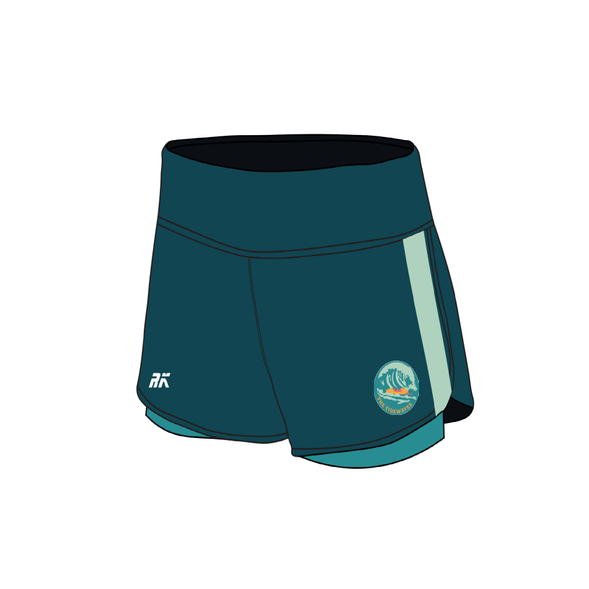 The Tidewaves Female Gym Shorts