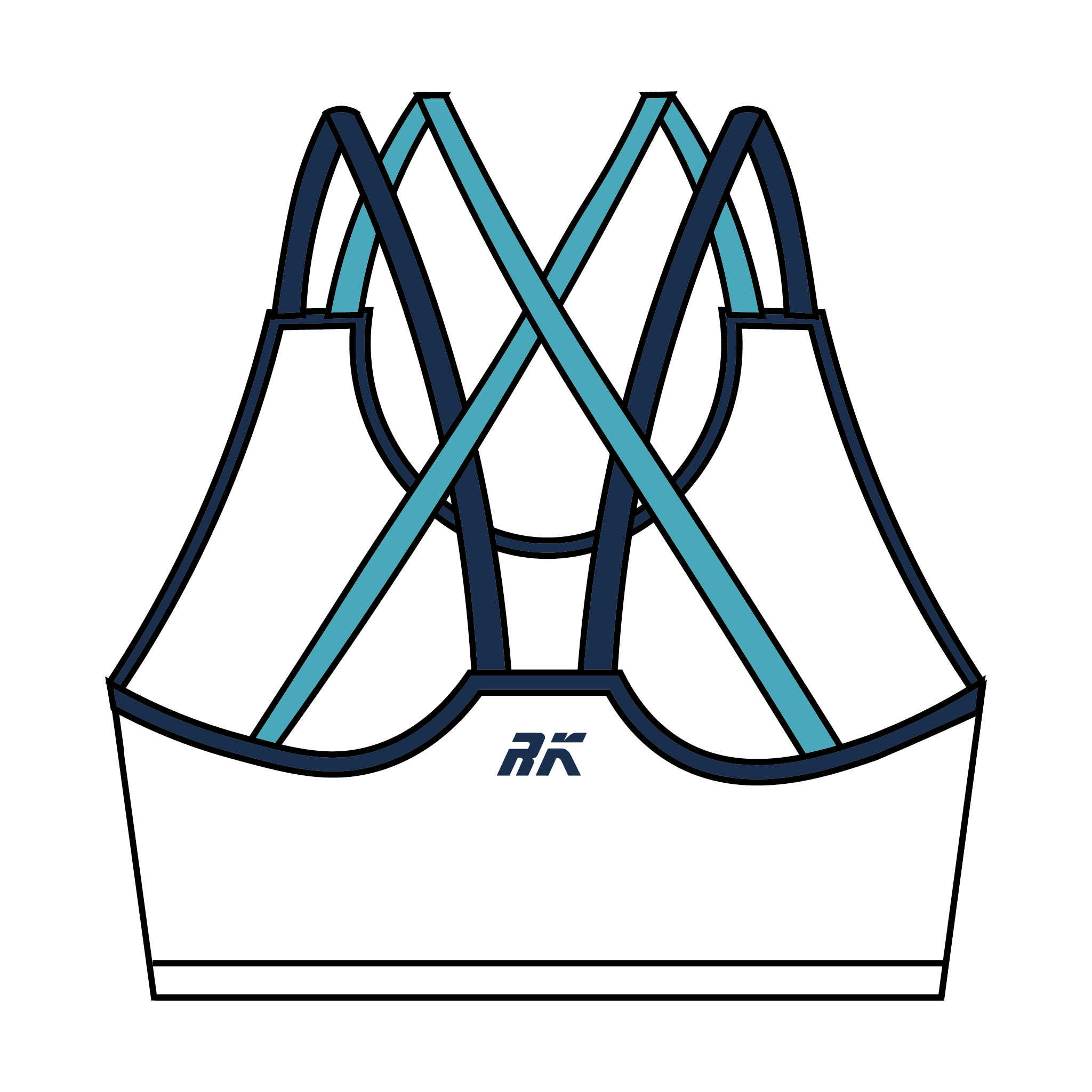 Underwater Hockey Ireland Strappy Sports Bra 2