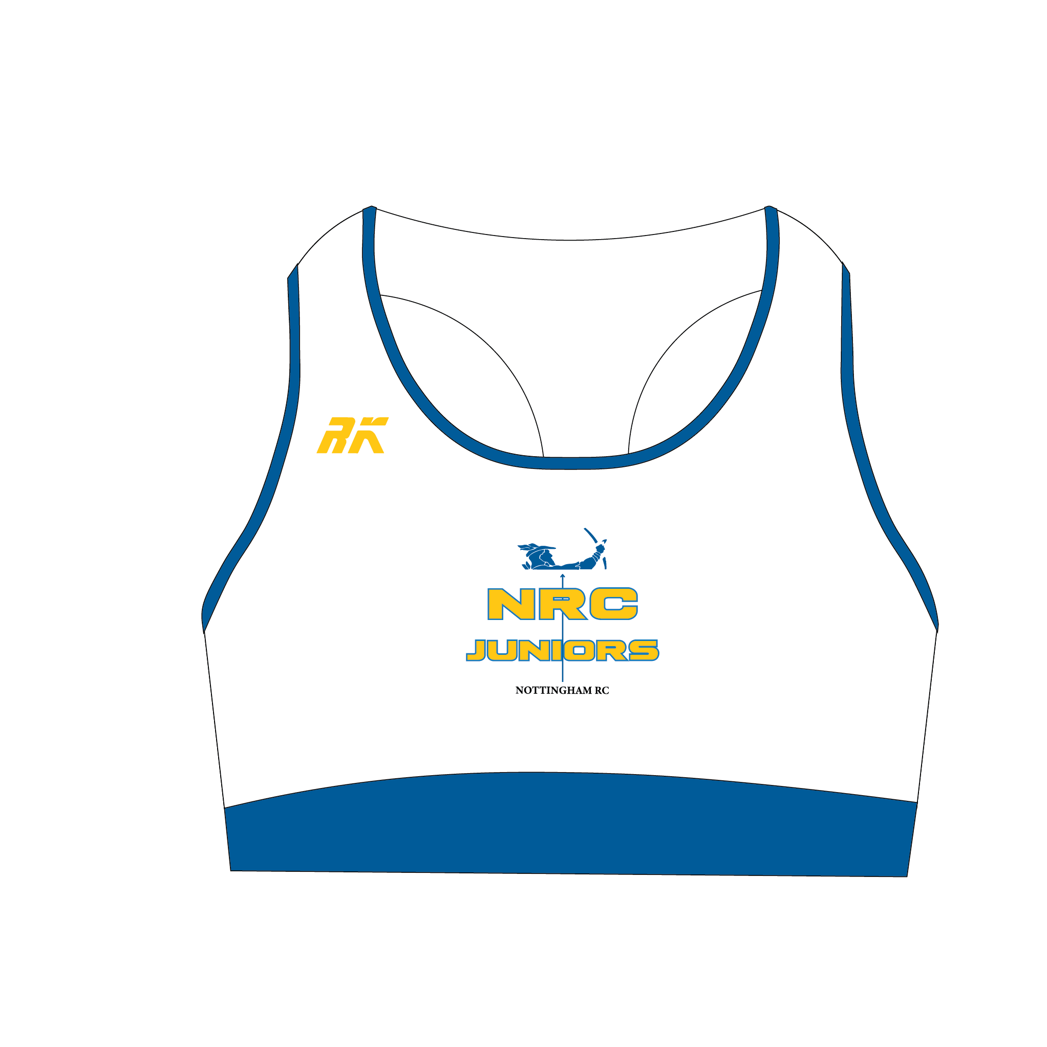 Nottingham Rowing Club Juniors Racerback Sports Bra