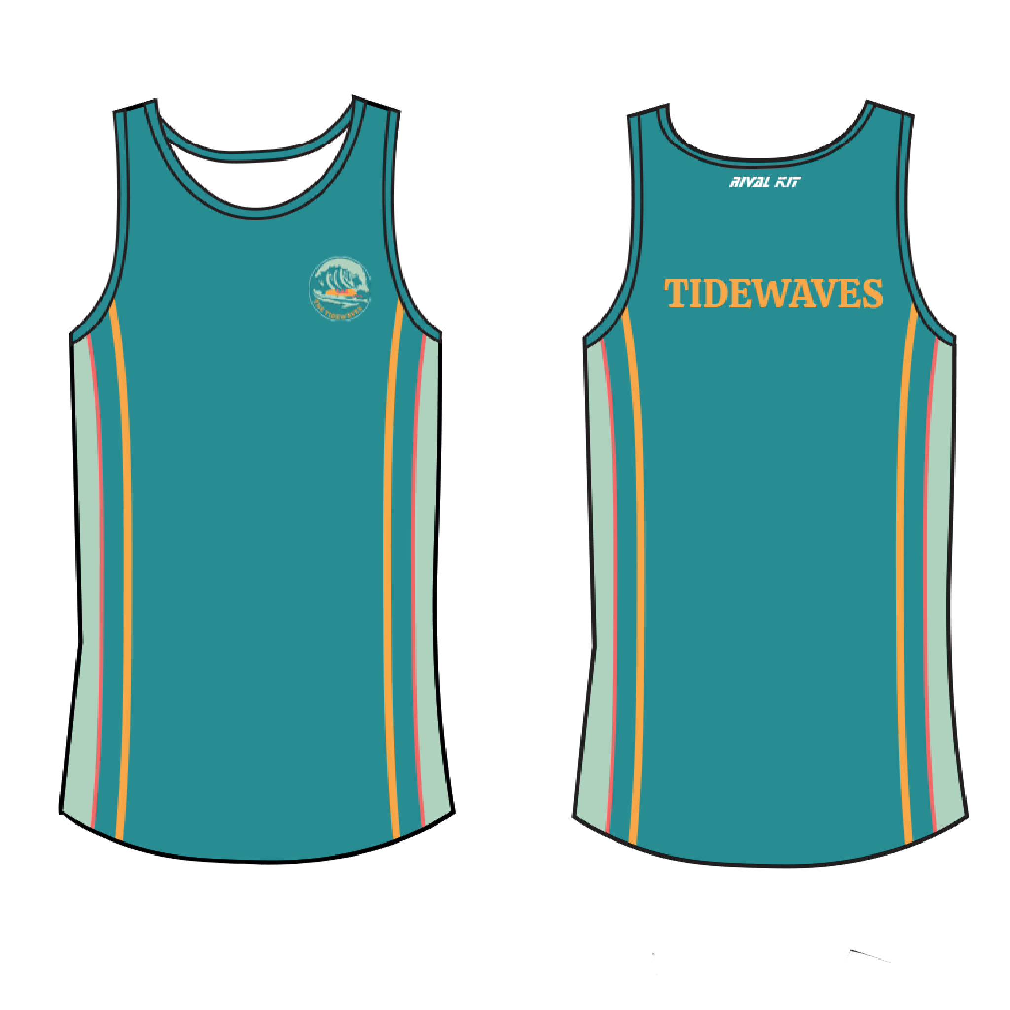 THE TIDEWAVES gym Vest 2